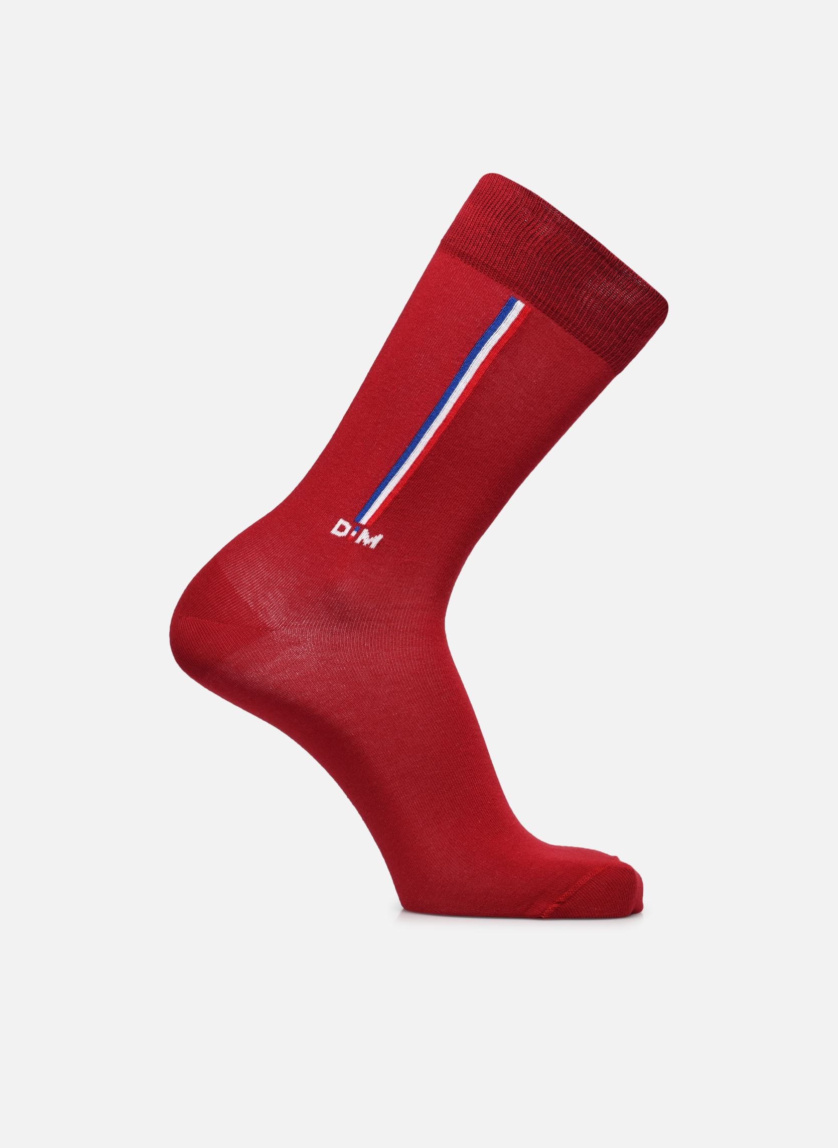 Socquettes Made In France homme bordeaux Dim Socquettes Made In France homme bordeaux BURGUNDY FRENCH FLAG