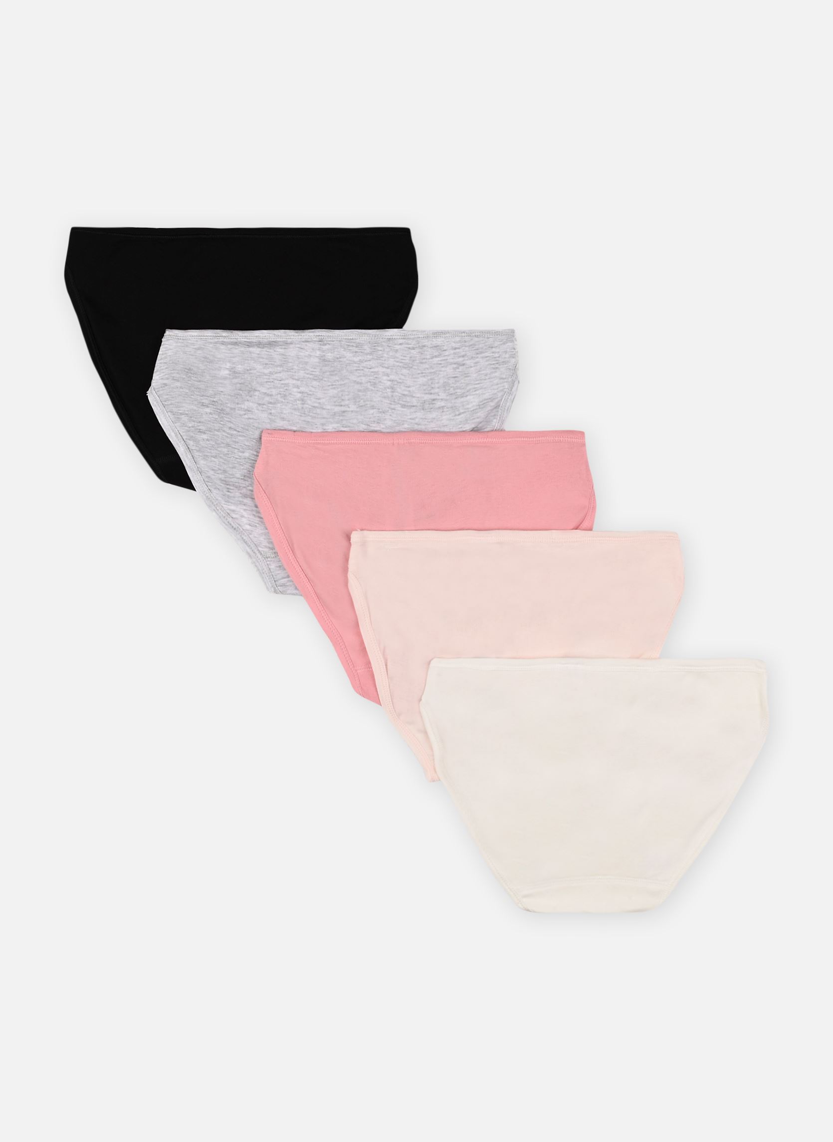 Culottes Lot de 5 Culottes en Coton femme multicolore Petit Bateau Culottes Lot de 5 Culottes en Coton femme multicolore VARIANTE 3