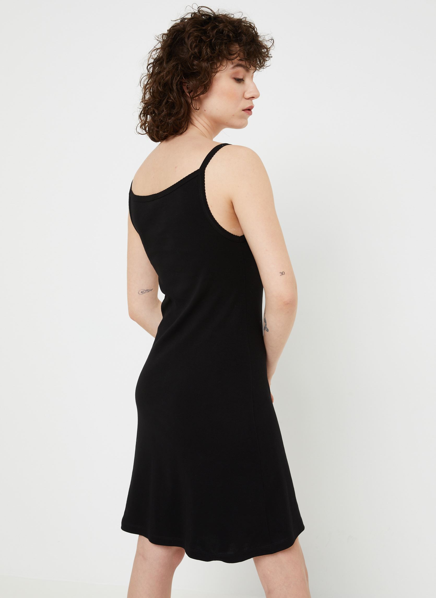 Abiti Nuisette en coton Femme donna nero Petit Bateau Abiti Nuisette en coton Femme donna nero NOIR