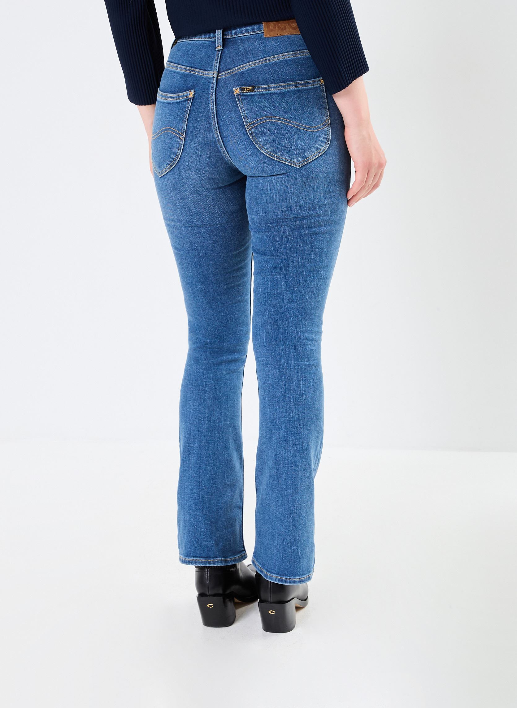Flared jeans BREESE BOOT dames blauw Lee Flared jeans BREESE BOOT dames blauw MID WORN MARTHA