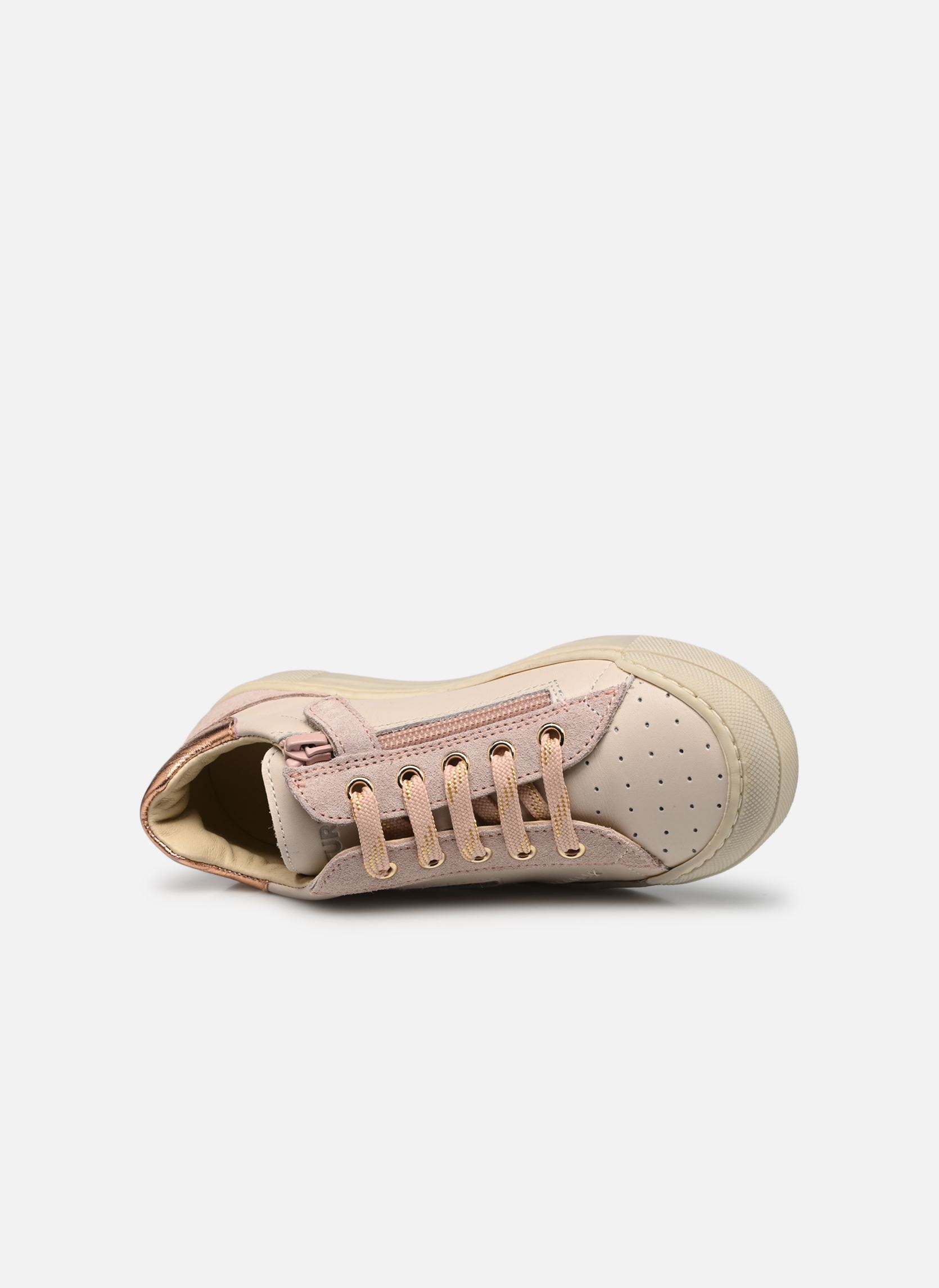 Baskets basses Faluk Zip fille blanc Naturino Baskets basses Faluk Zip fille blanc NAPPA SUEDE SPAZZ METALLIC MIL
