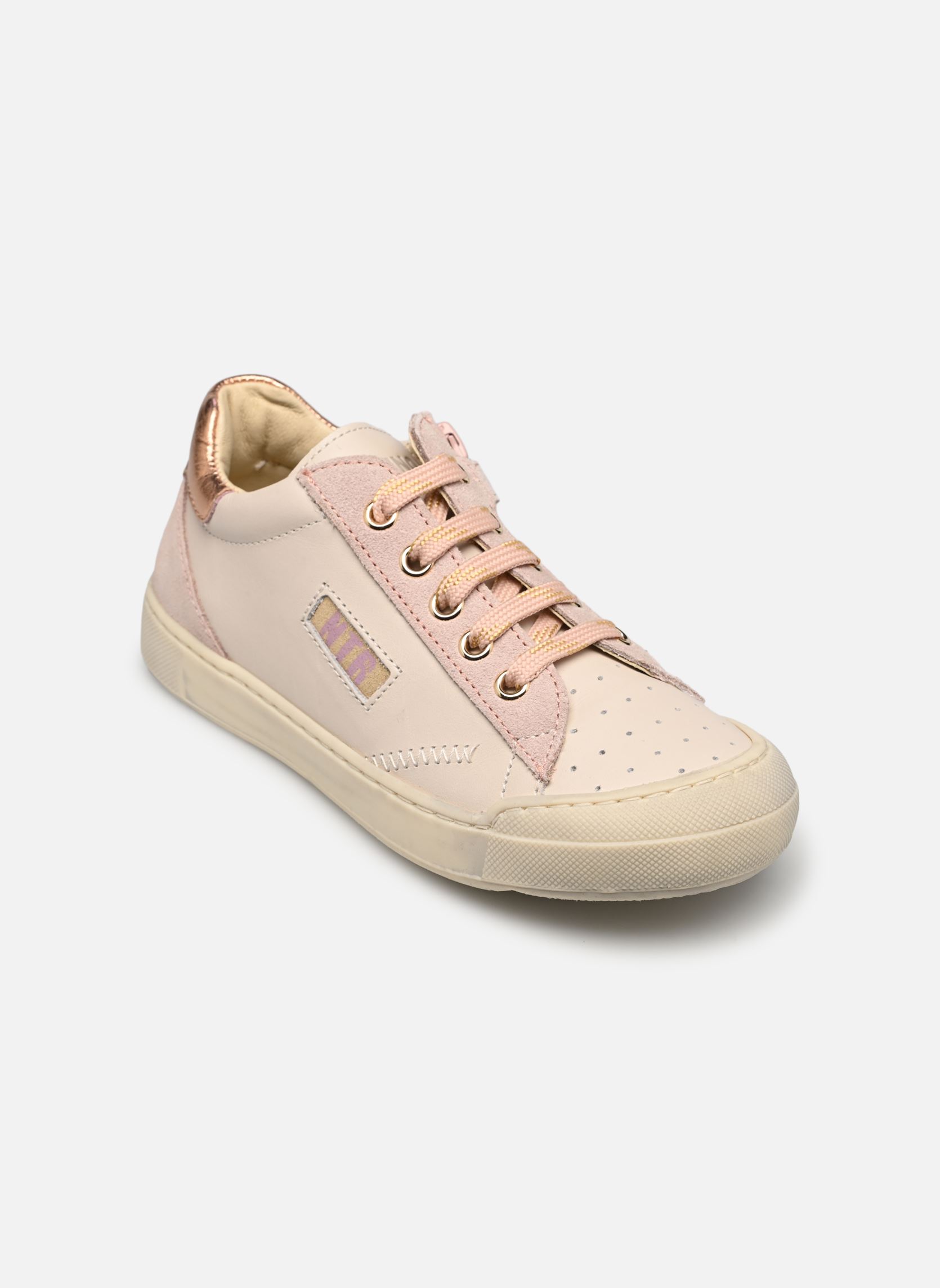 Baskets basses Faluk Zip fille blanc Naturino Baskets basses Faluk Zip fille blanc NAPPA SUEDE SPAZZ METALLIC MIL