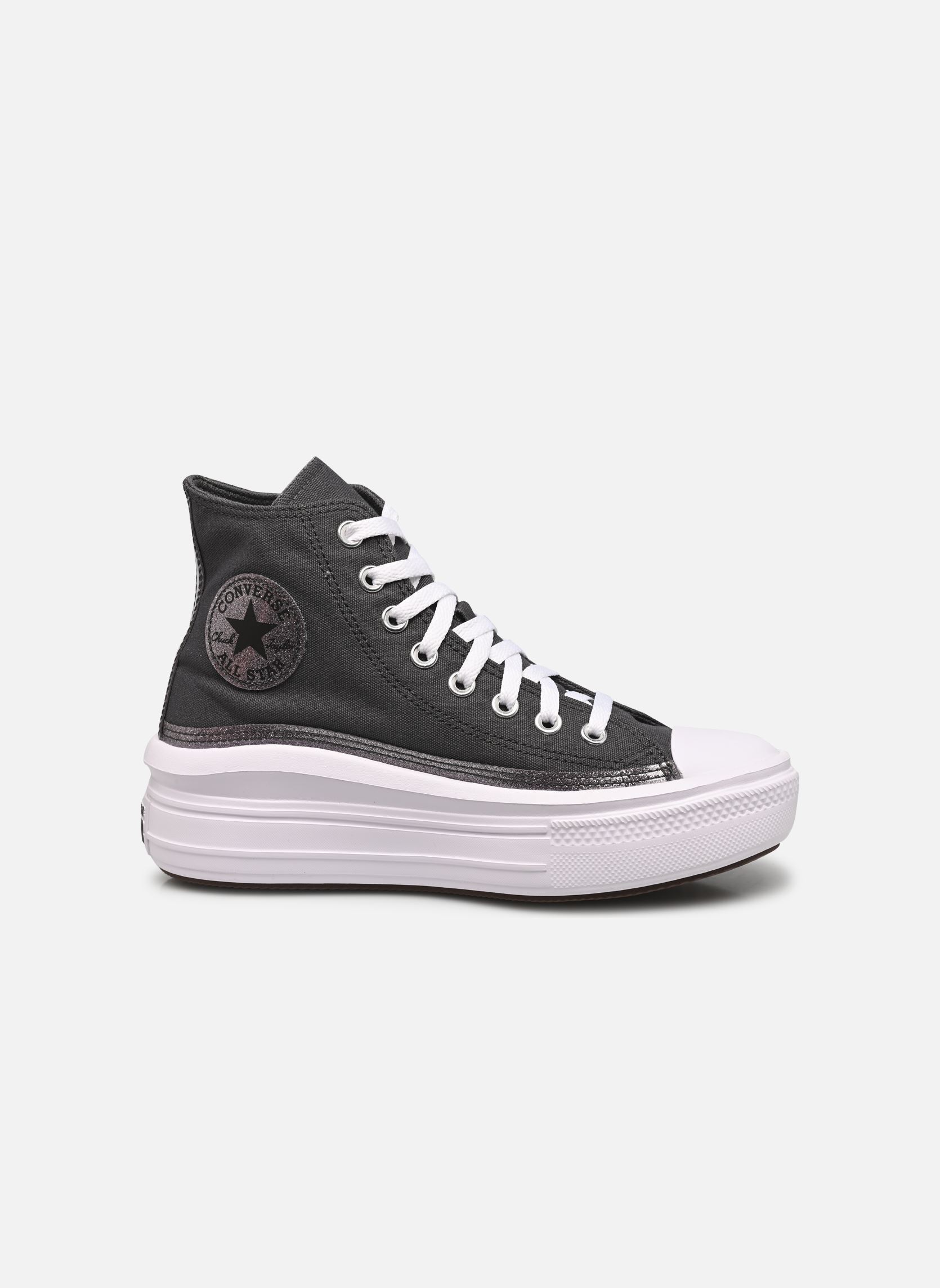 Baskets hautes Chuck Taylor All Star Move Hi Jr fille gris Converse Baskets hautes Chuck Taylor All Star Move Hi Jr fille gris Dark Matter/Black/White