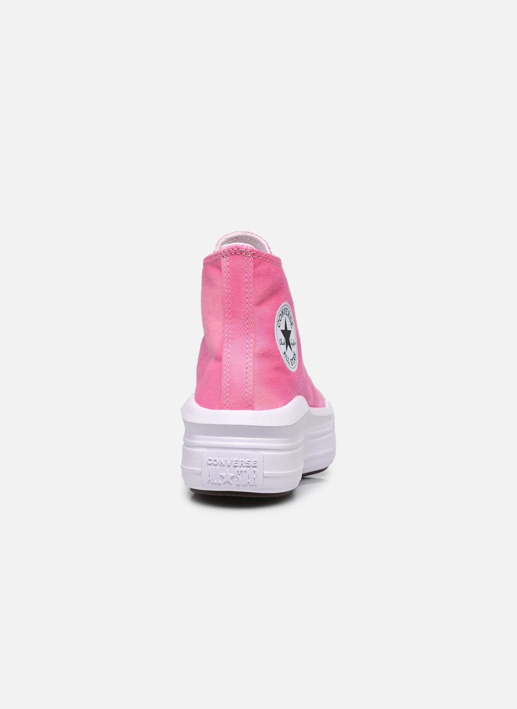 Knöchelhohe Sneaker Chuck Taylor All Star Move Hi Jr mädchen rosa Converse Knöchelhohe Sneaker Chuck Taylor All Star Move Hi Jr mädchen rosa White/Chaos Fuchsia