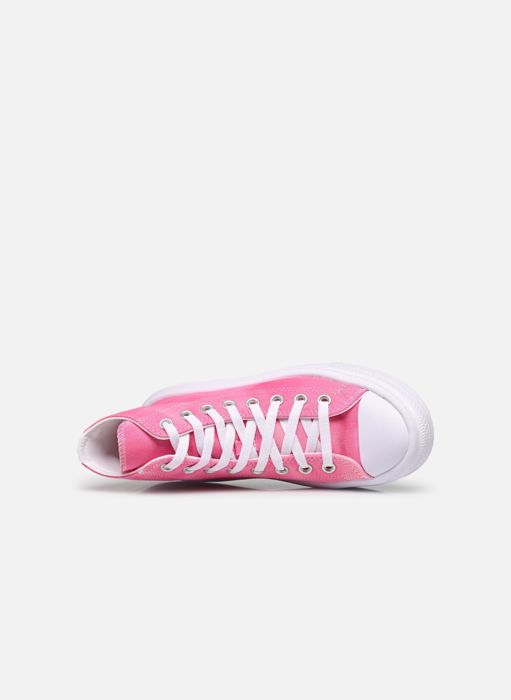 Knöchelhohe Sneaker Chuck Taylor All Star Move Hi Jr mädchen rosa Converse Knöchelhohe Sneaker Chuck Taylor All Star Move Hi Jr mädchen rosa White/Chaos Fuchsia