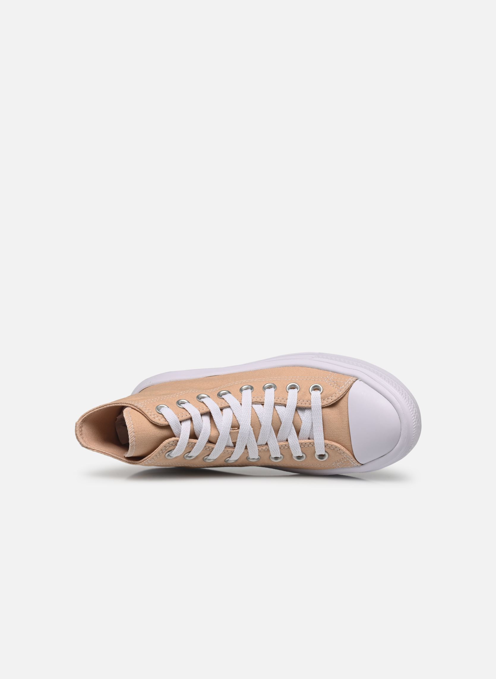 Knöchelhohe Sneaker Chuck Taylor All Star Move Hi Jr mädchen beige Converse Knöchelhohe Sneaker Chuck Taylor All Star Move Hi Jr mädchen beige Coastal Dune/White