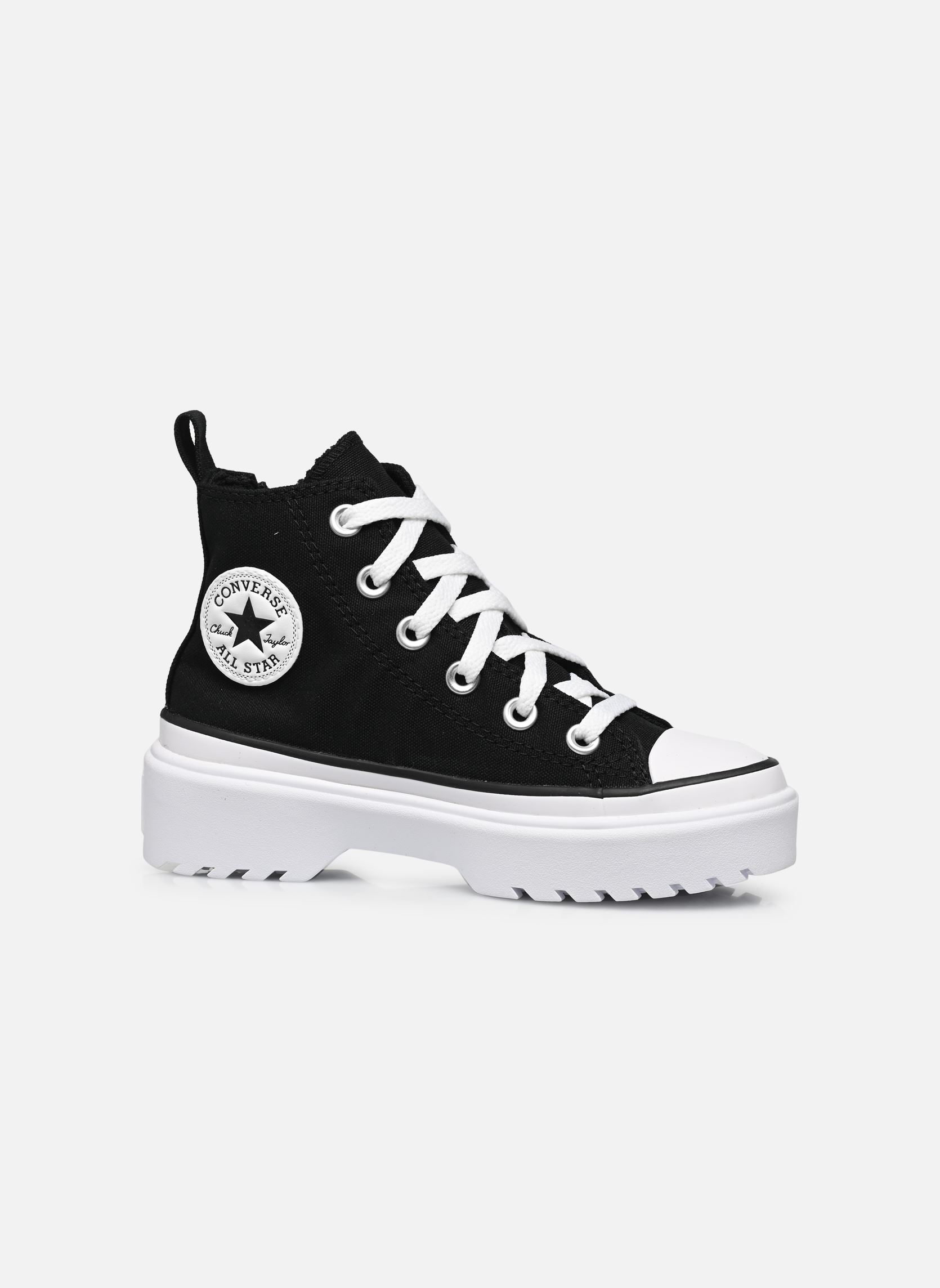 Baskets hautes Chuck Taylor All Star Lugged Lift Canvas fille noir Converse Baskets hautes Chuck Taylor All Star Lugged Lift Canvas fille noir Blackblackwhite