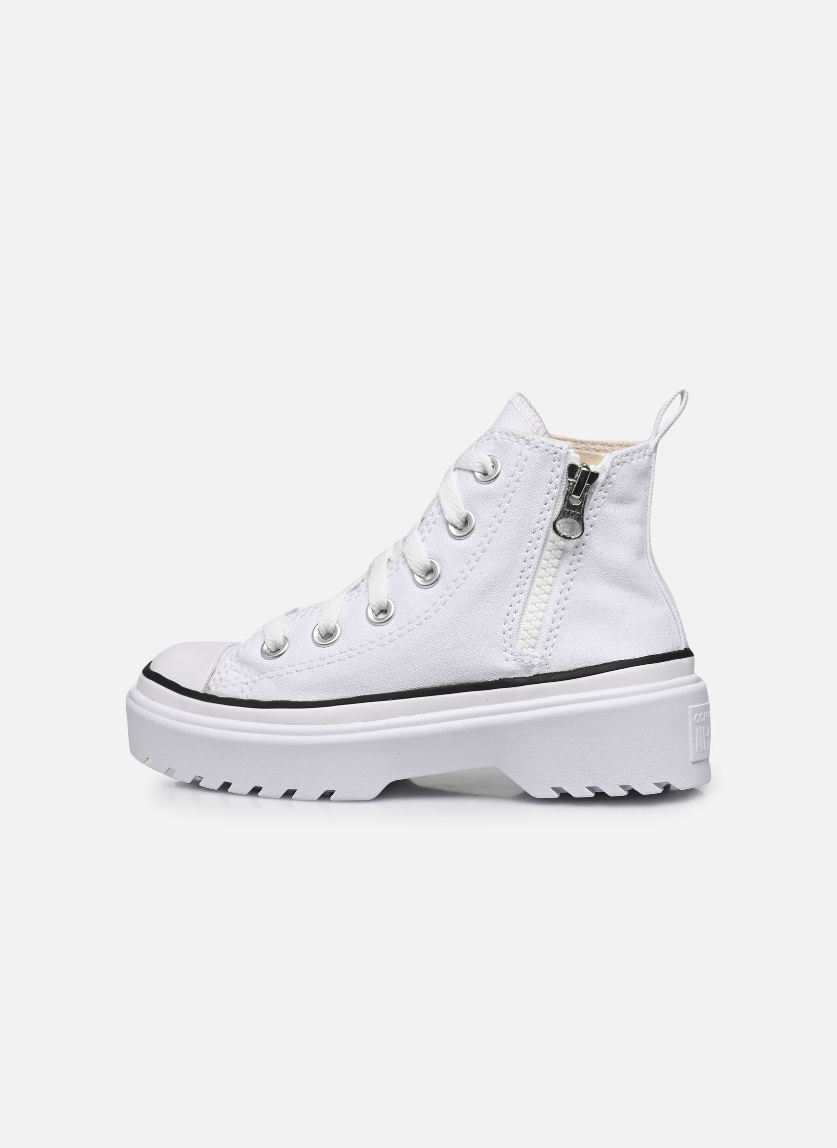 Baskets hautes Chuck Taylor All Star Lugged Lift Canvas fille blanc Converse Baskets hautes Chuck Taylor All Star Lugged Lift Canvas fille blanc WHite/White/Black