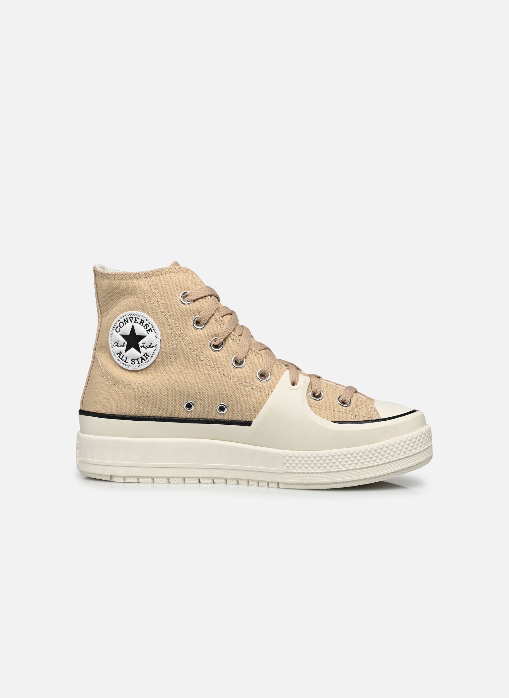 Zapatillas de lona Chuck Taylor All Star Construct Hi M hombre beige Converse Zapatillas de lona Chuck Taylor All Star Construct Hi M hombre beige BROWN/CREAM