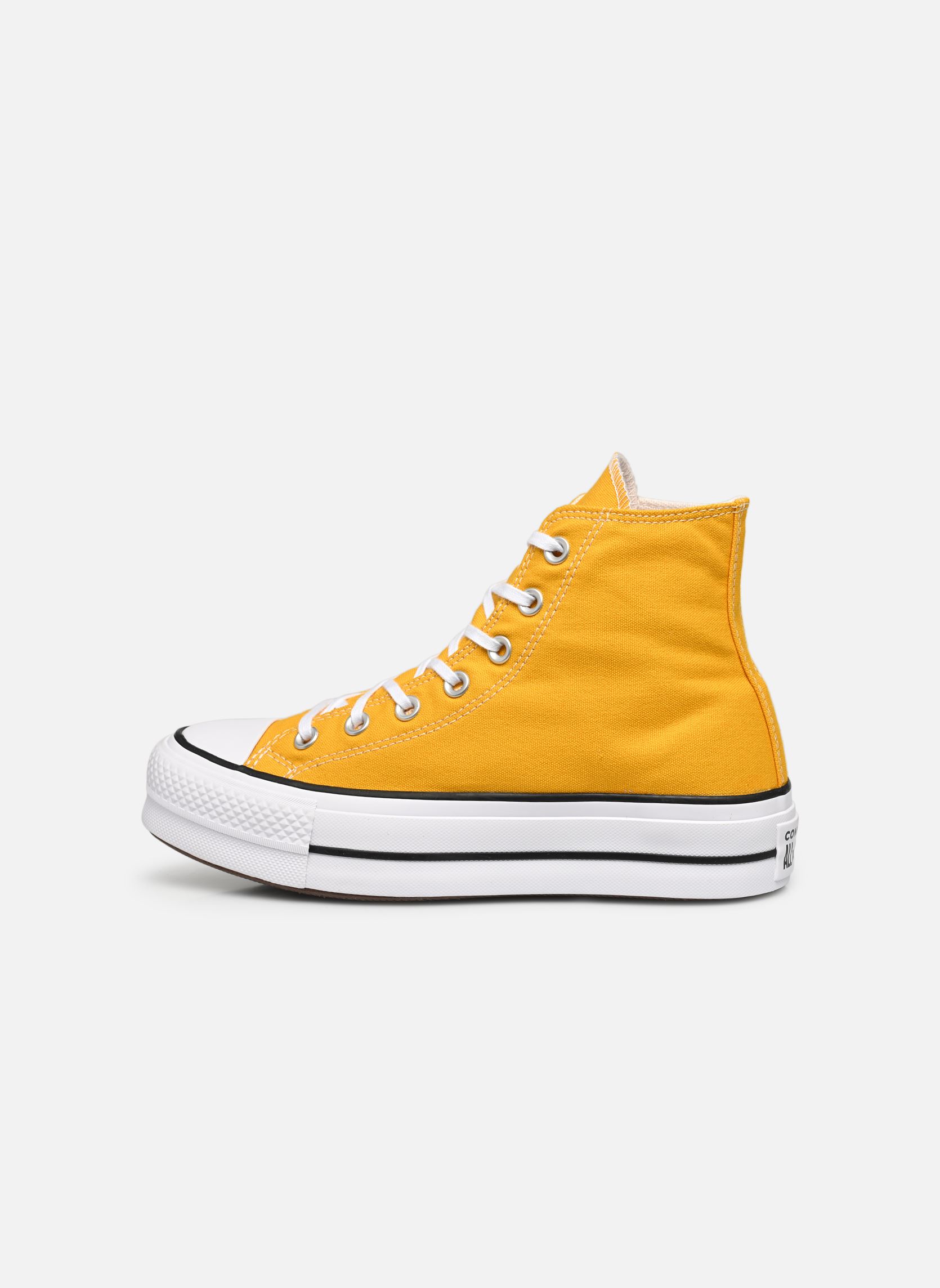 Baskets toile Chuck Taylor All Star Lift Seasonal Colo femme jaune Converse Baskets toile Chuck Taylor All Star Lift Seasonal Colo femme jaune YELLOW