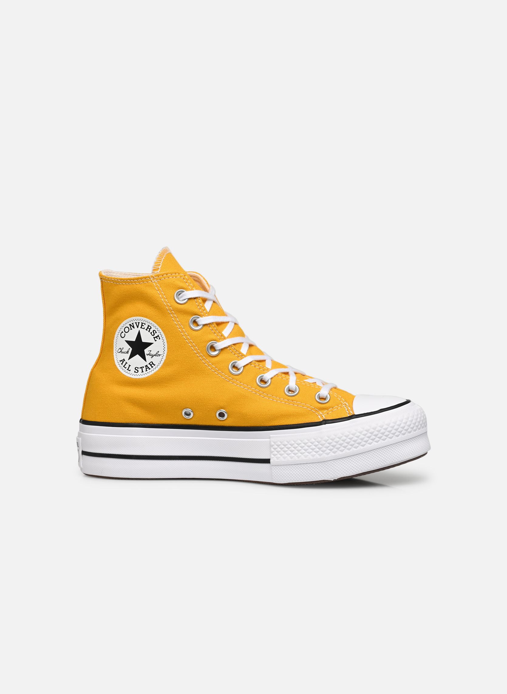 Baskets toile Chuck Taylor All Star Lift Seasonal Colo femme jaune Converse Baskets toile Chuck Taylor All Star Lift Seasonal Colo femme jaune YELLOW