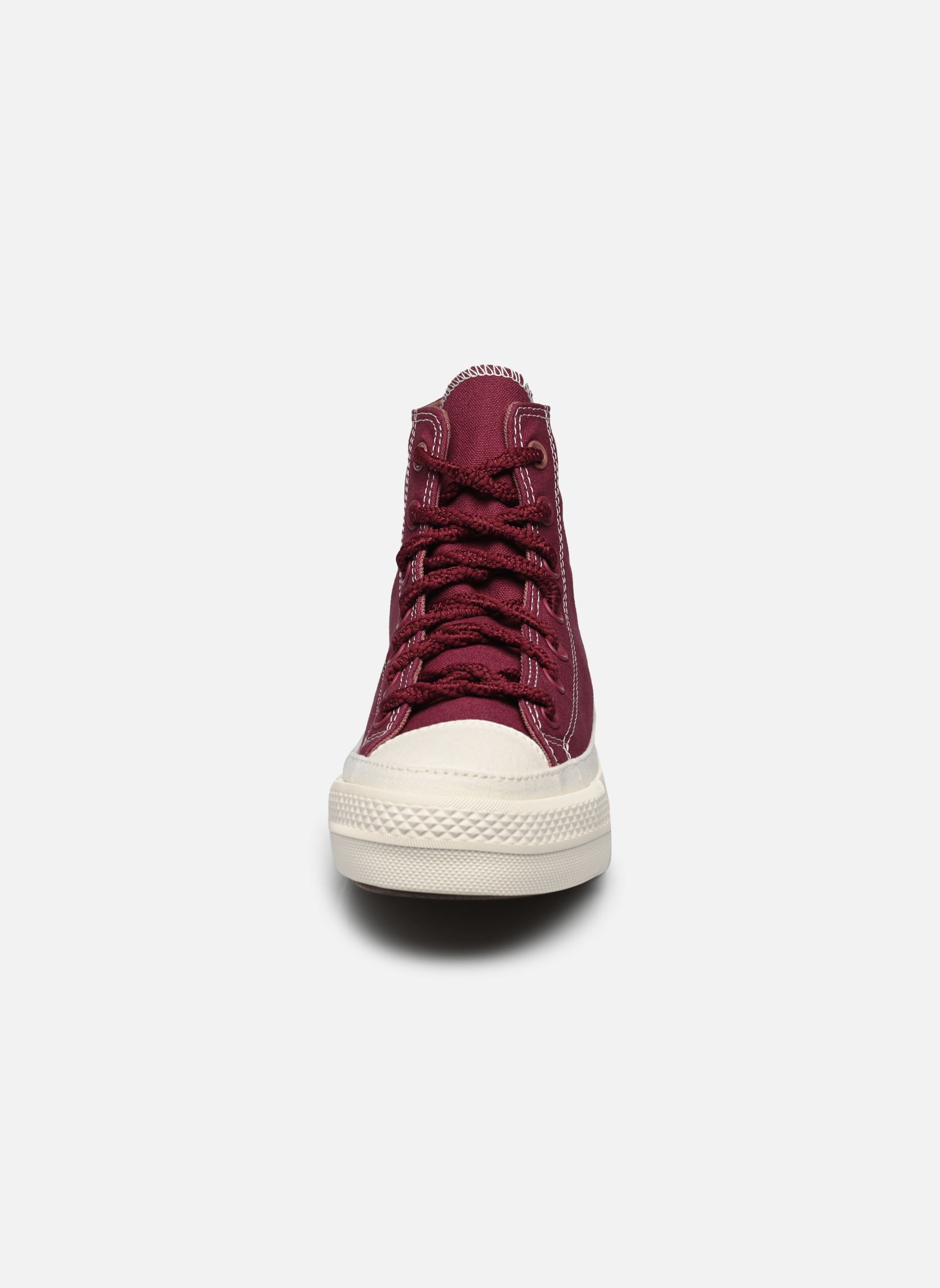 Baskets toile Chuck Taylor All Star Lift Platform Work femme bordeaux Converse Baskets toile Chuck Taylor All Star Lift Platform Work femme bordeaux CHERRY VISION/SADDLE/EGRET