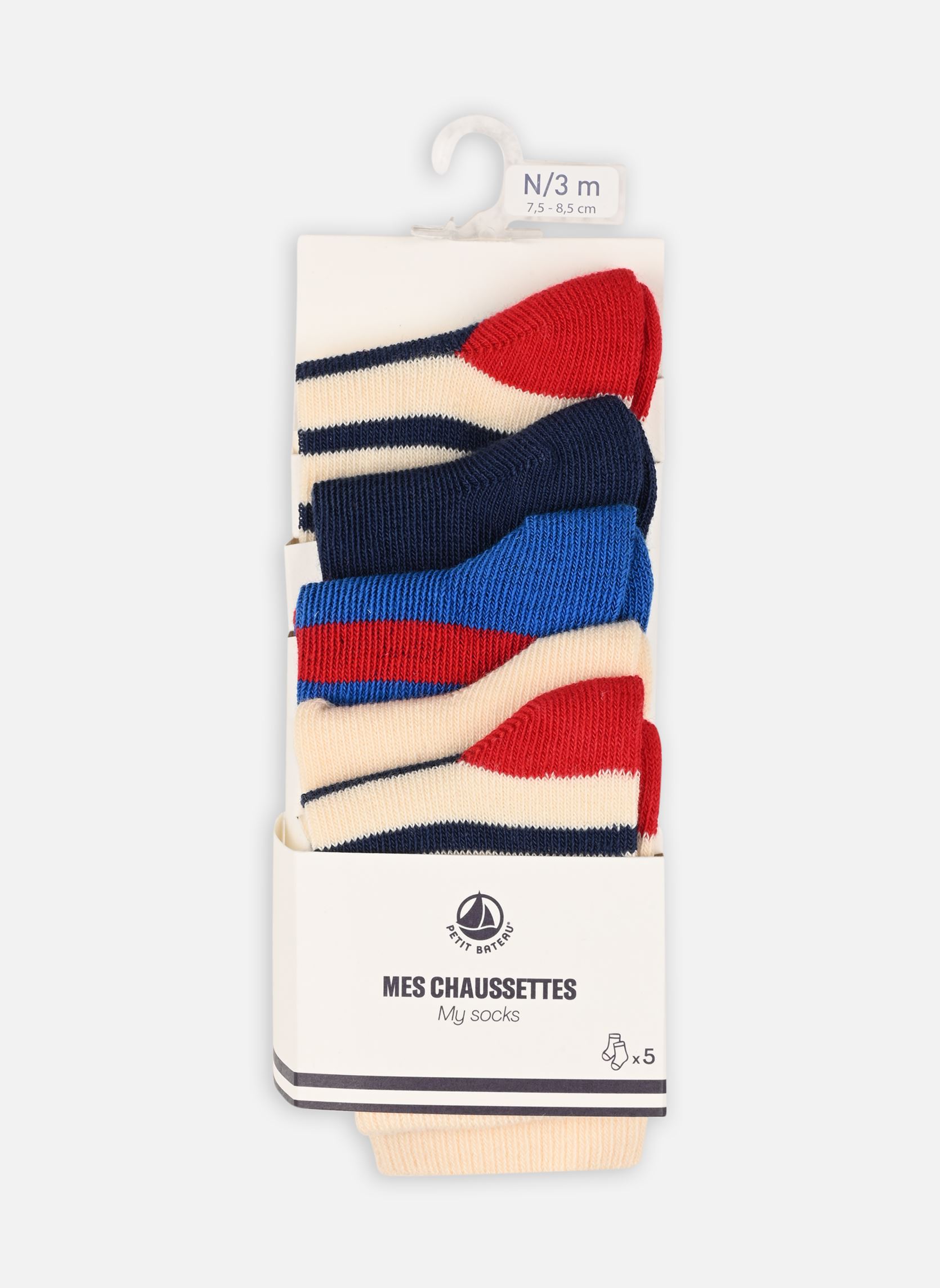 Calze 5 Paires Chaussettes A06SC01 bambino bianco Petit Bateau Calze 5 Paires Chaussettes A06SC01 bambino bianco Blanc