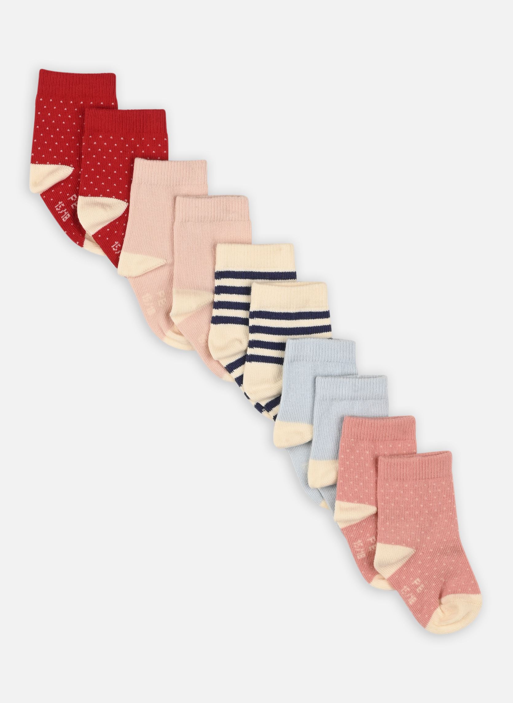 Socken 5 Paires Chaussettes A06SF01 jungen weiß Petit Bateau Socken 5 Paires Chaussettes A06SF01 jungen weiß Blanc