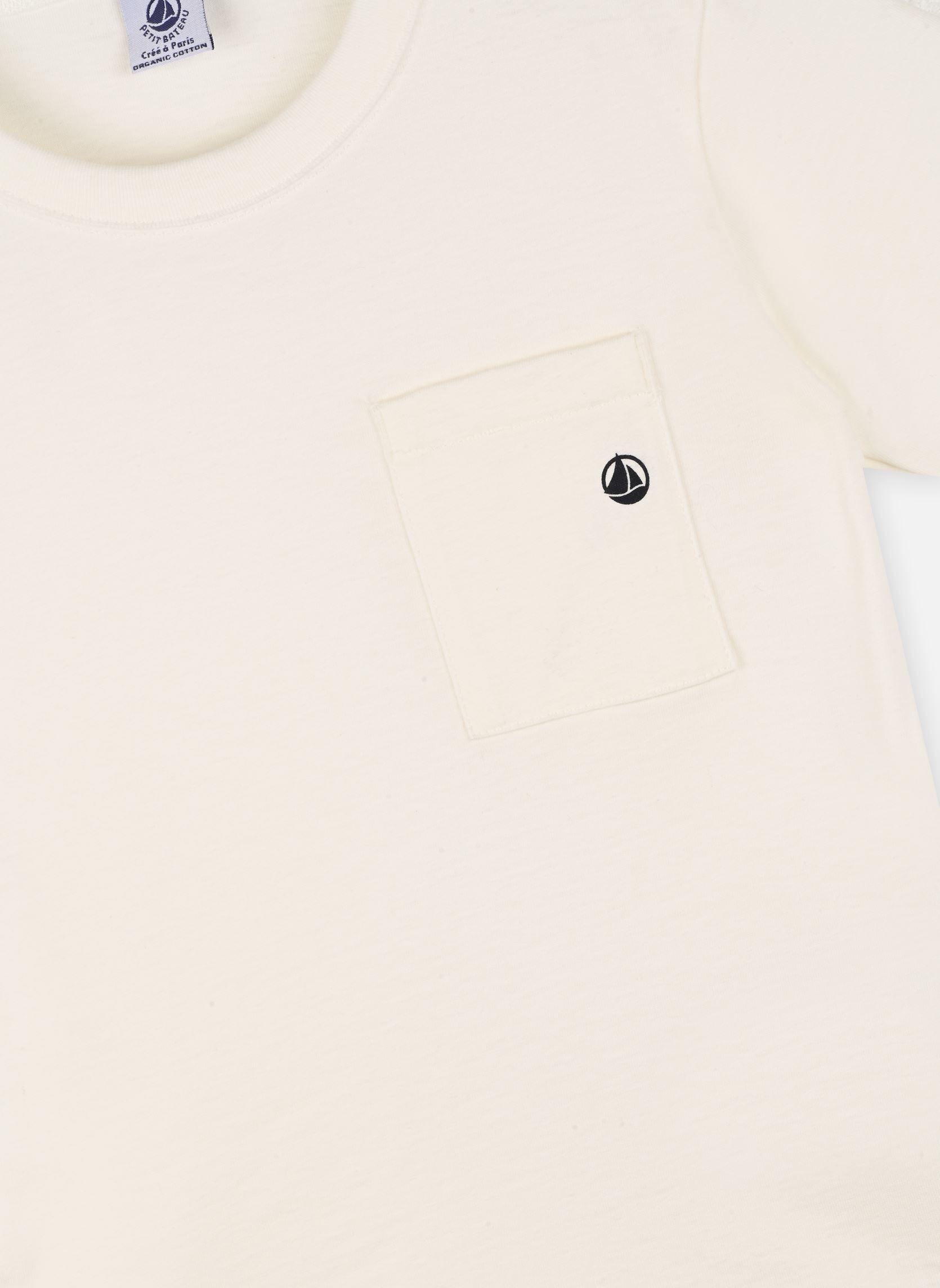 Tee-shirts Tee Shirt Francesco garçon blanc Petit Bateau Tee-shirts Tee Shirt Francesco garçon blanc MARSHMALLOW