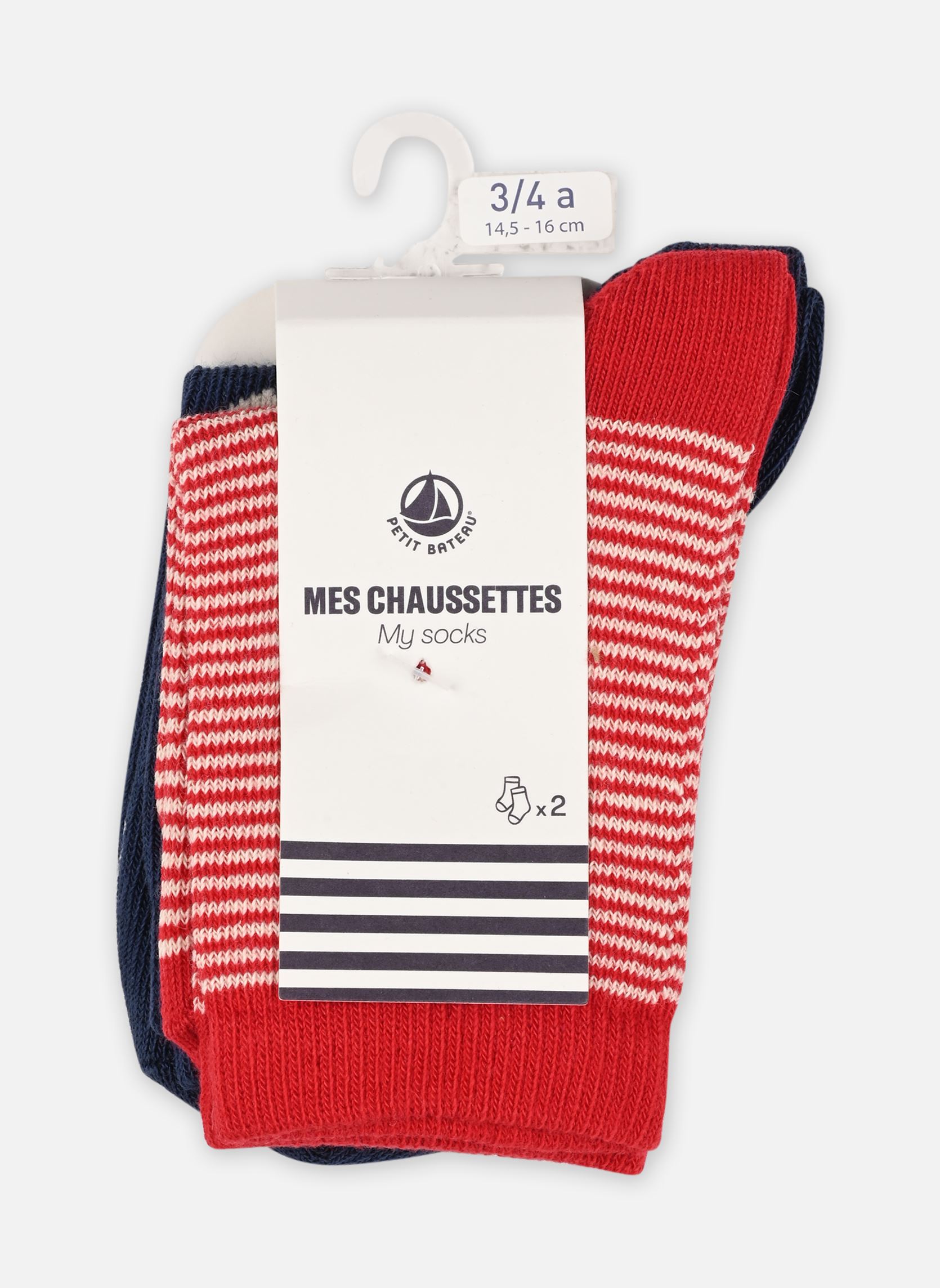 Chaussettes et collants Petit Bateau 2 Paires Chaussettes A07F901 pour Accessoires