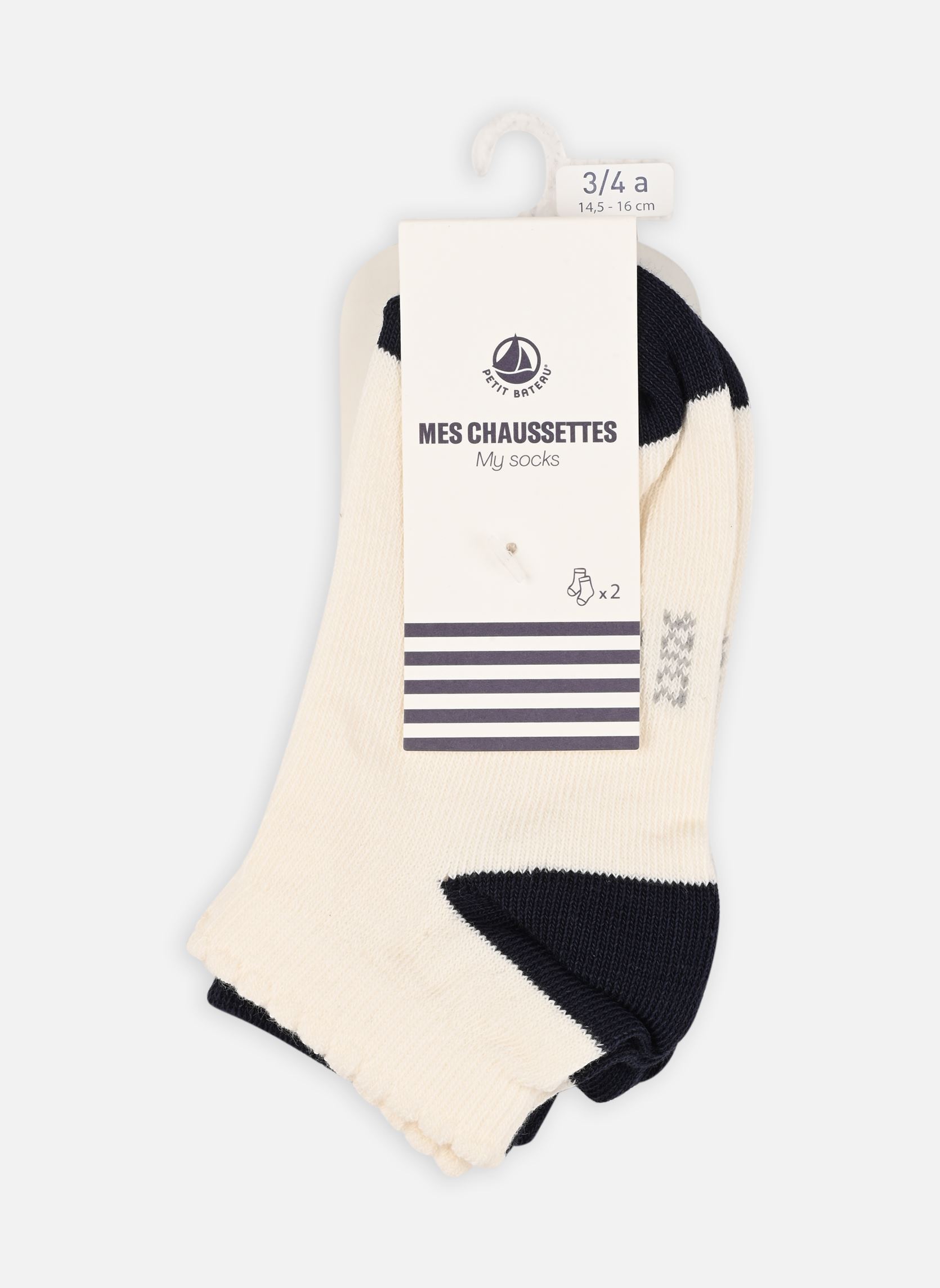 Chaussettes et collants Petit Bateau 2 Paires Chaussettes A07G802 pour Accessoires