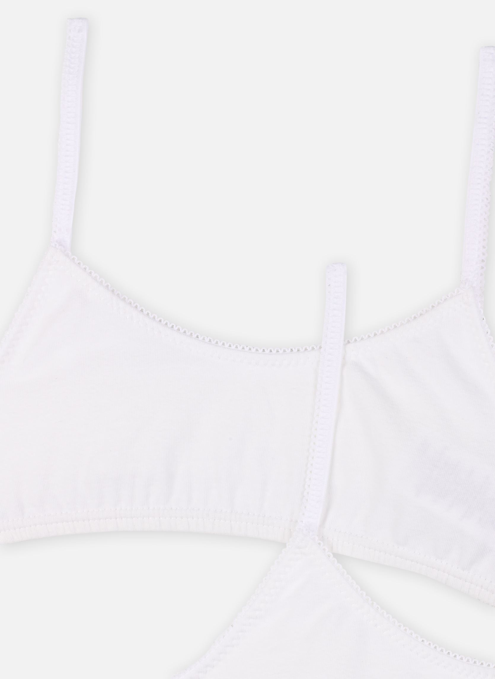 Brassières Lot de 2 Brassières Blanches fille blanc Petit Bateau Brassières Lot de 2 Brassières Blanches fille blanc VARIANTE 1
