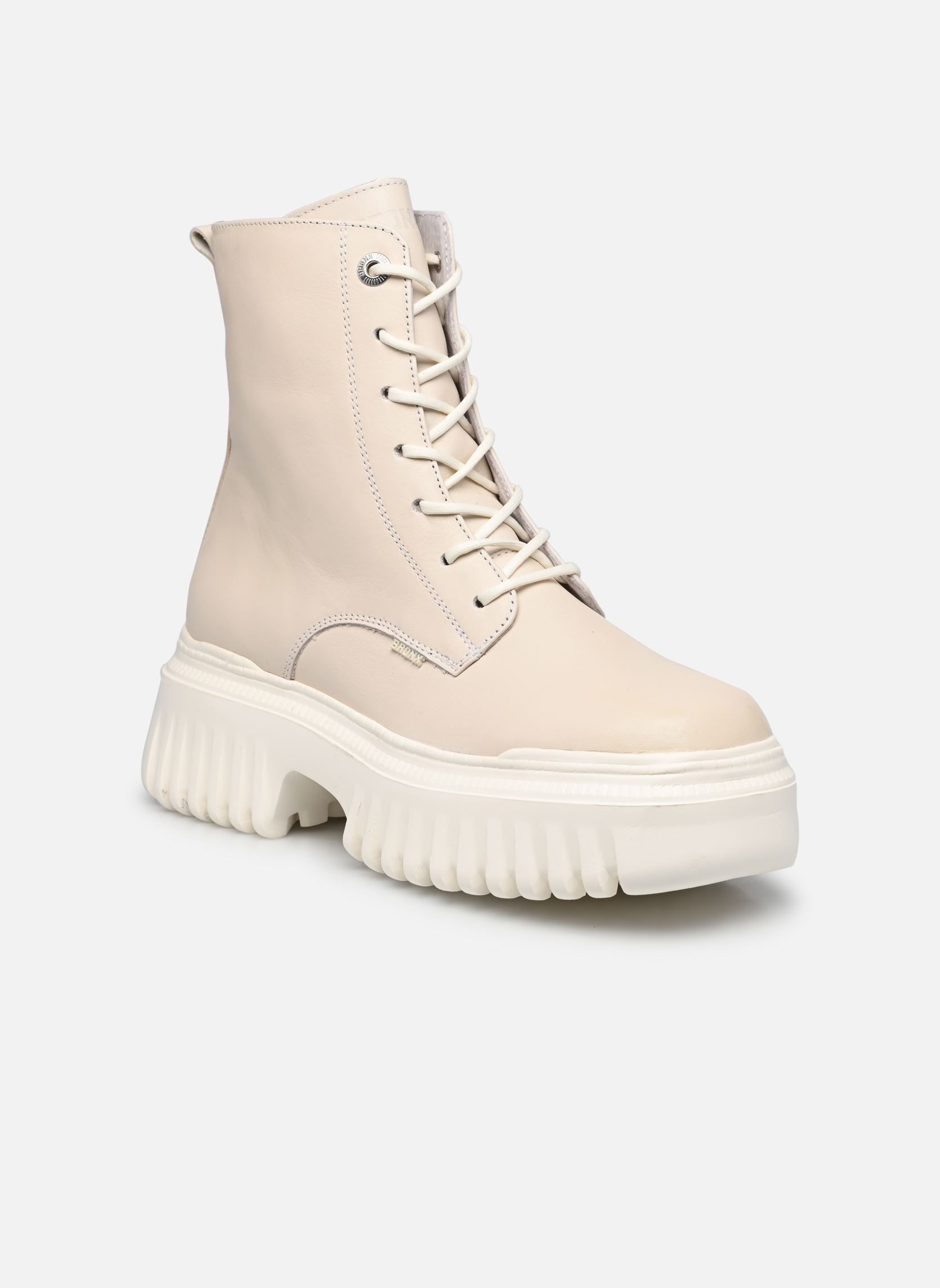 Stivaletti con lacci Mount-Ann 47447 donna bianco Bronx Stivaletti con lacci Mount-Ann 47447 donna bianco Off white