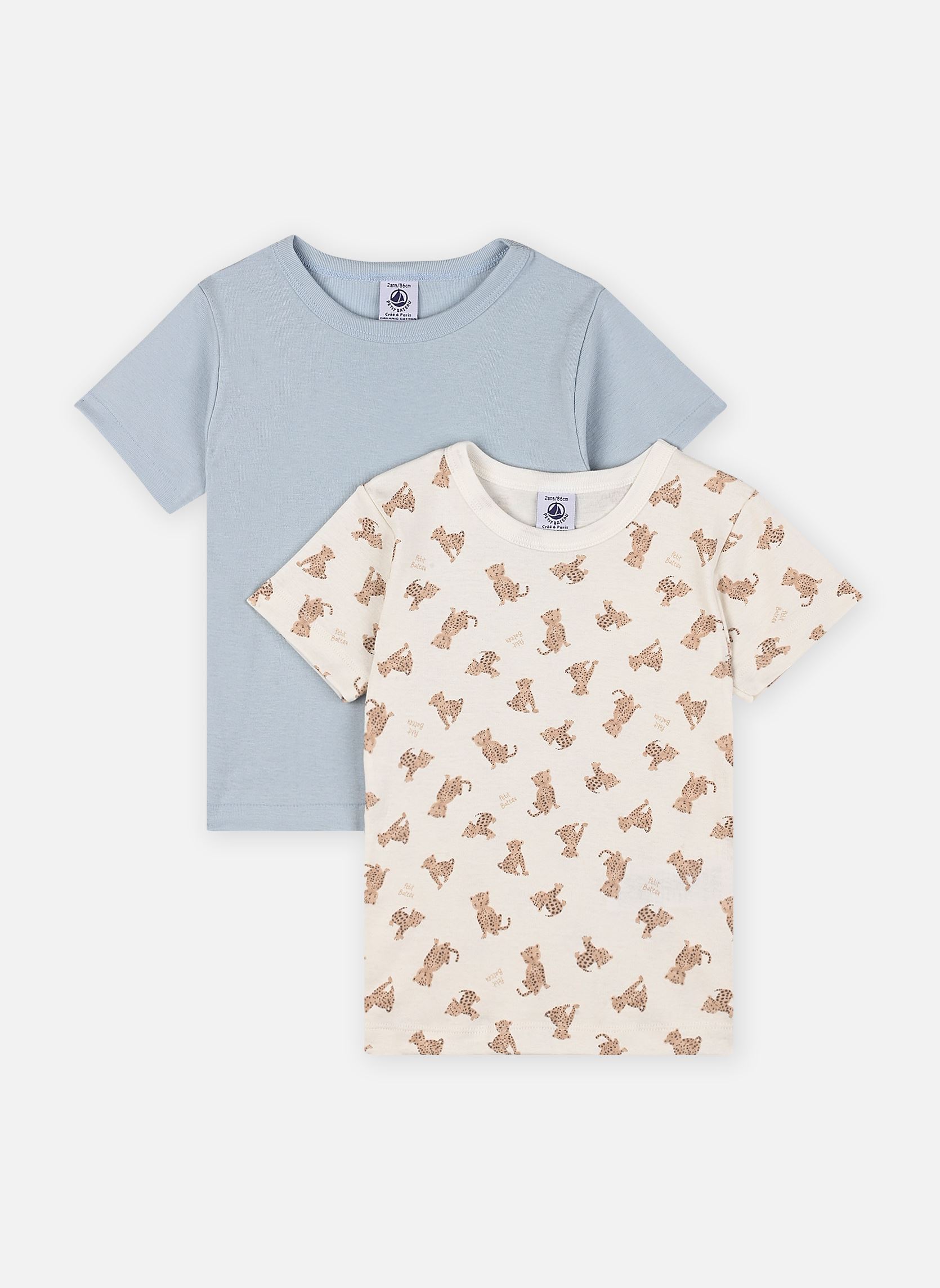 Vêtements Petit Bateau 2 Tee Shirts Mc pour Accessoires