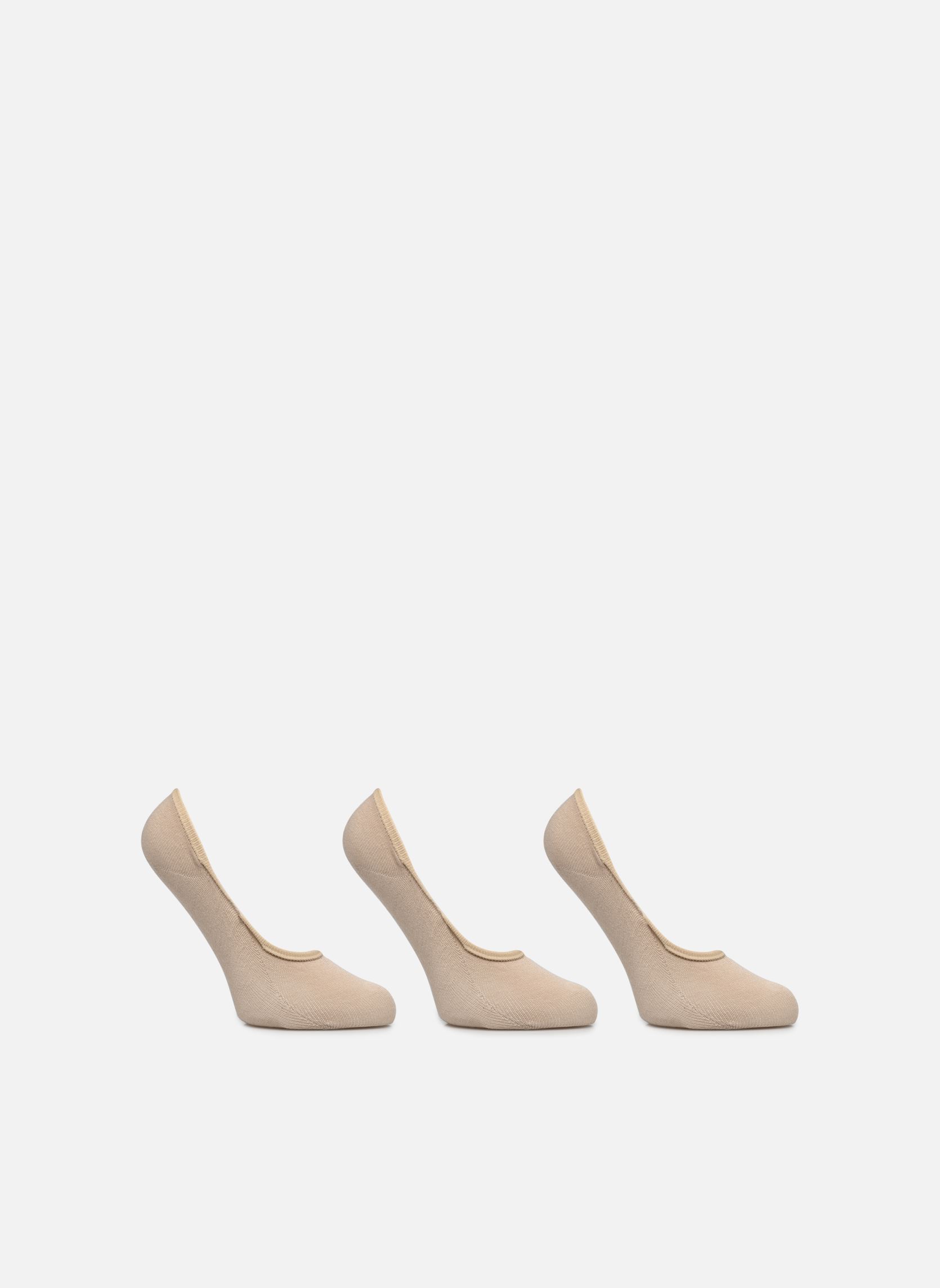 Chaussettes Chaussettes invisibles femme pack 3 beige Sarenza Wear Chaussettes Chaussettes invisibles femme pack 3 beige NUDE
