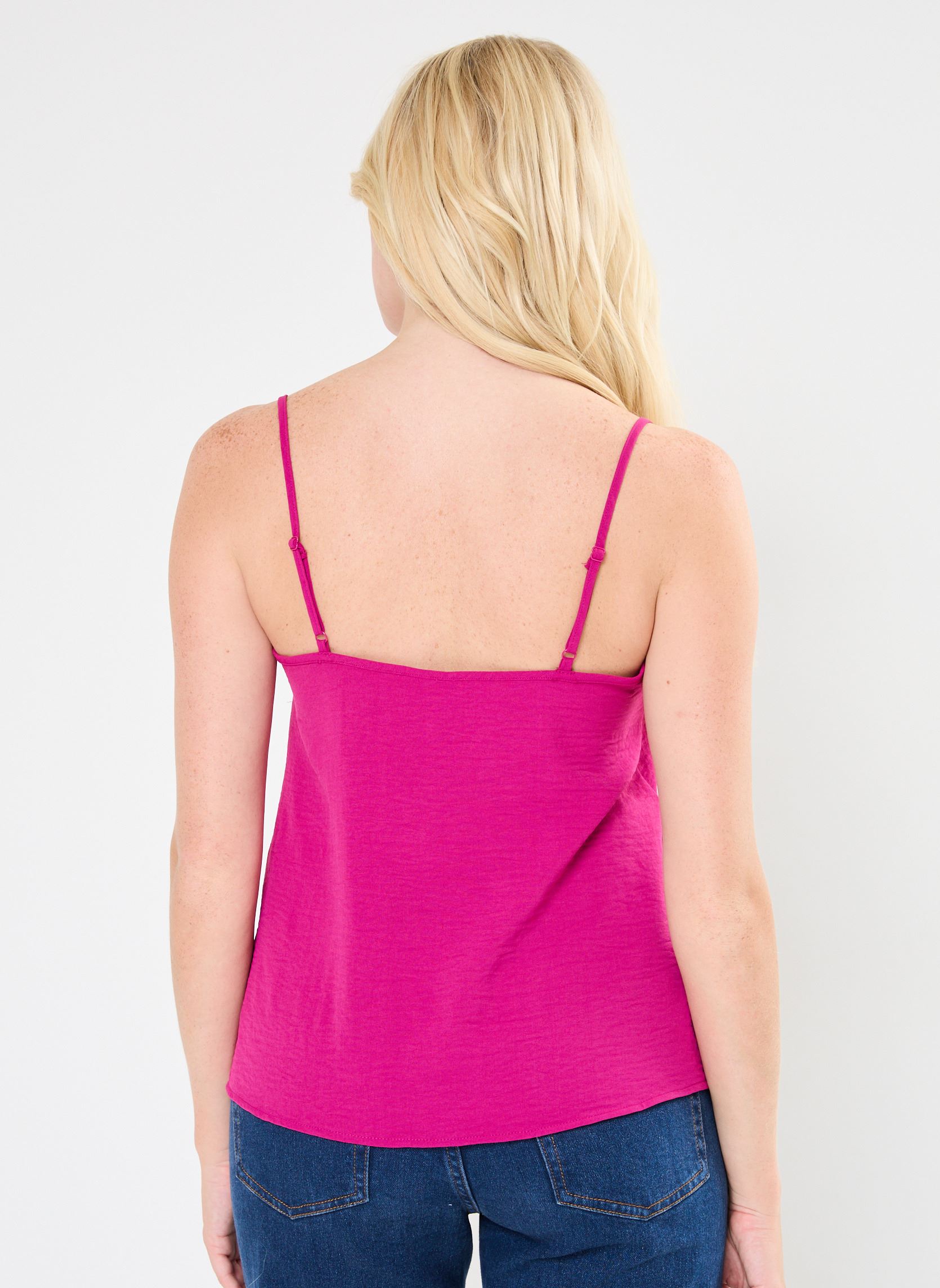 Tops PCTIFFANY STRAP LACE TOP NOOS BC femme rose Pieces Tops PCTIFFANY STRAP LACE TOP NOOS BC femme rose Festival Fuchsia