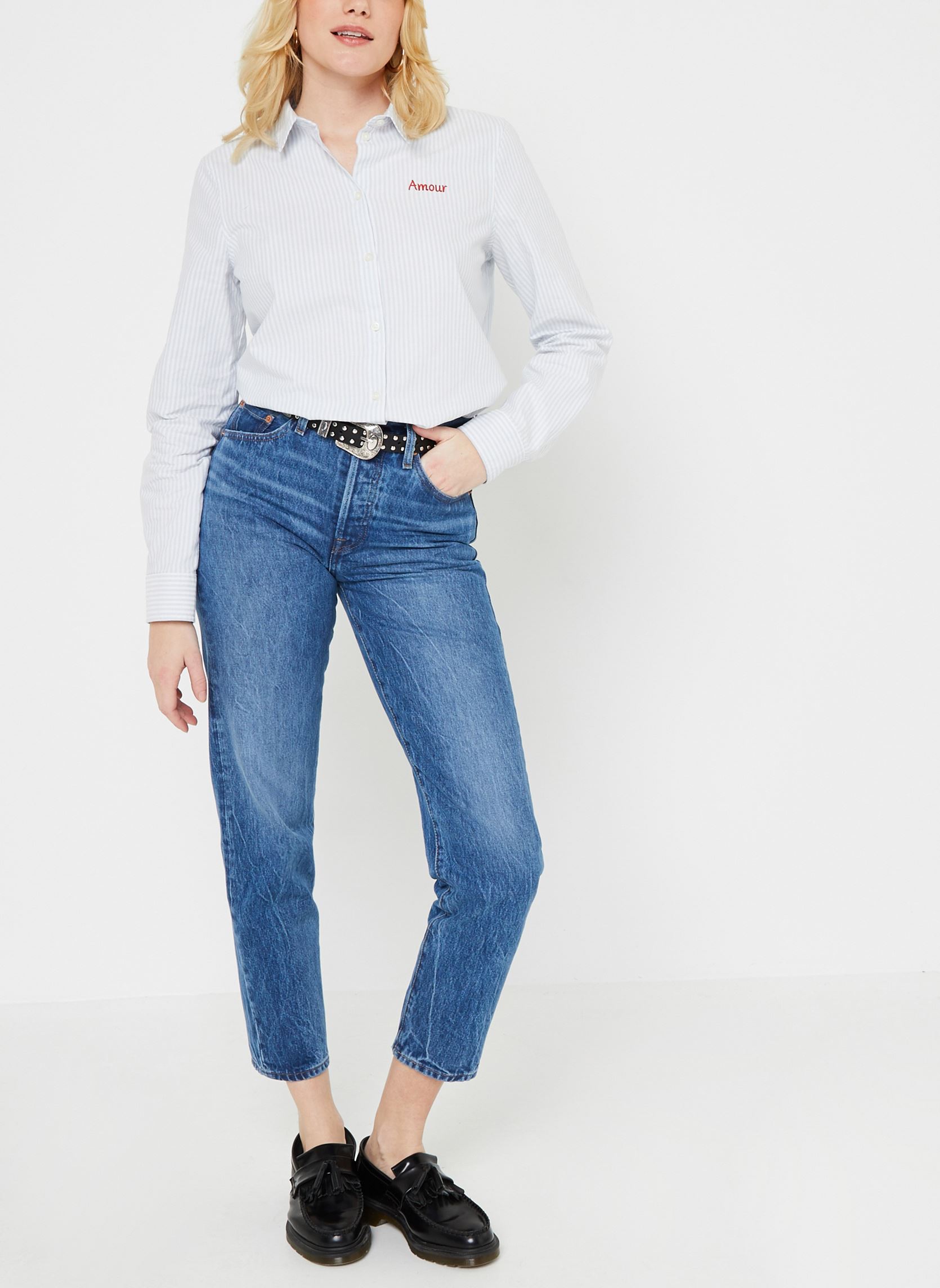 Hemden PCIRENE LS SHIRT KAC FC damen weiß Pieces Hemden PCIRENE LS SHIRT KAC FC damen weiß Bright white