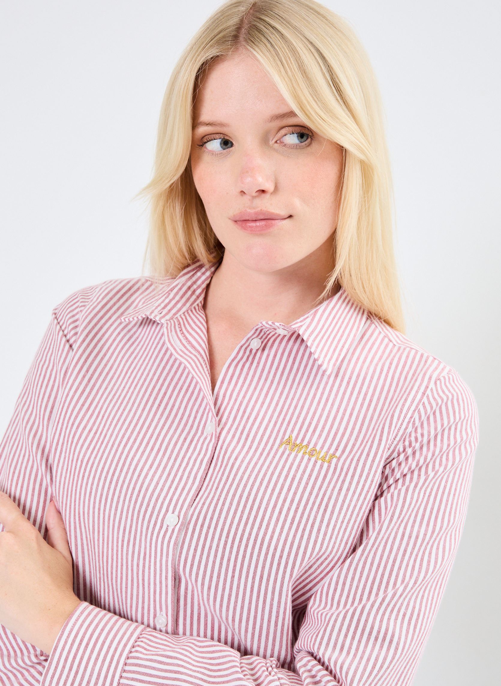 Chemises PCIRENE LS SHIRT KAC FC femme blanc Pieces Chemises PCIRENE LS SHIRT KAC FC femme blanc Bright White Gold
