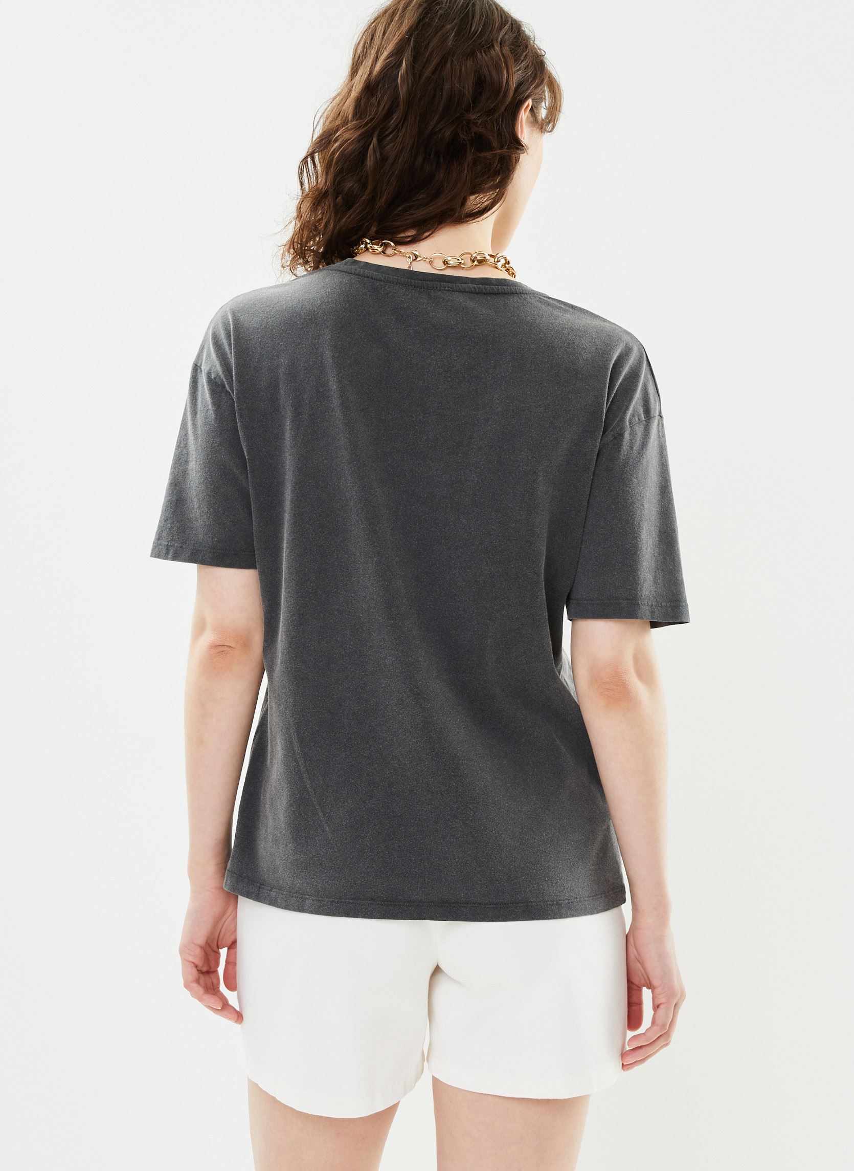 Tee-shirts PCGUNNAR SS T SHIRT KAC FC femme noir Pieces Tee-shirts PCGUNNAR SS T SHIRT KAC FC femme noir Black Monica