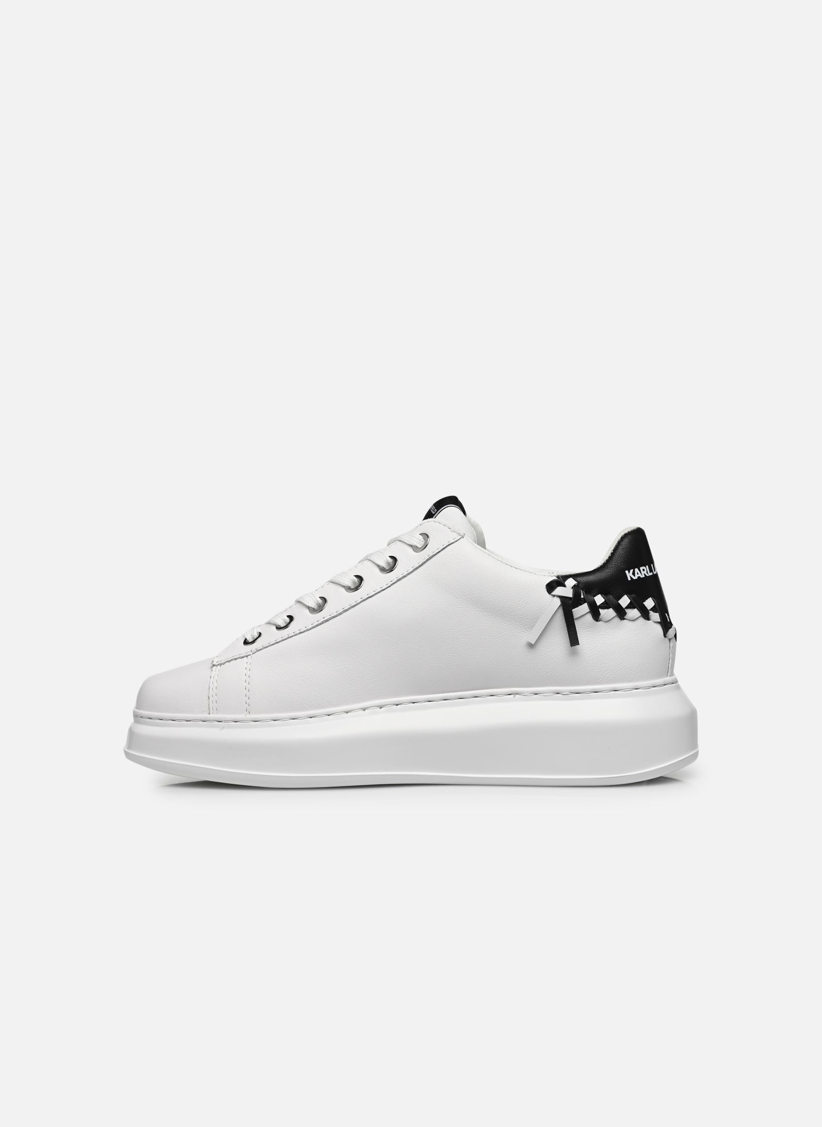 Baskets basses Kapri Whipstitch Lo Lace femme blanc Karl Lagerfeld Baskets basses Kapri Whipstitch Lo Lace femme blanc White Lthr W/Black