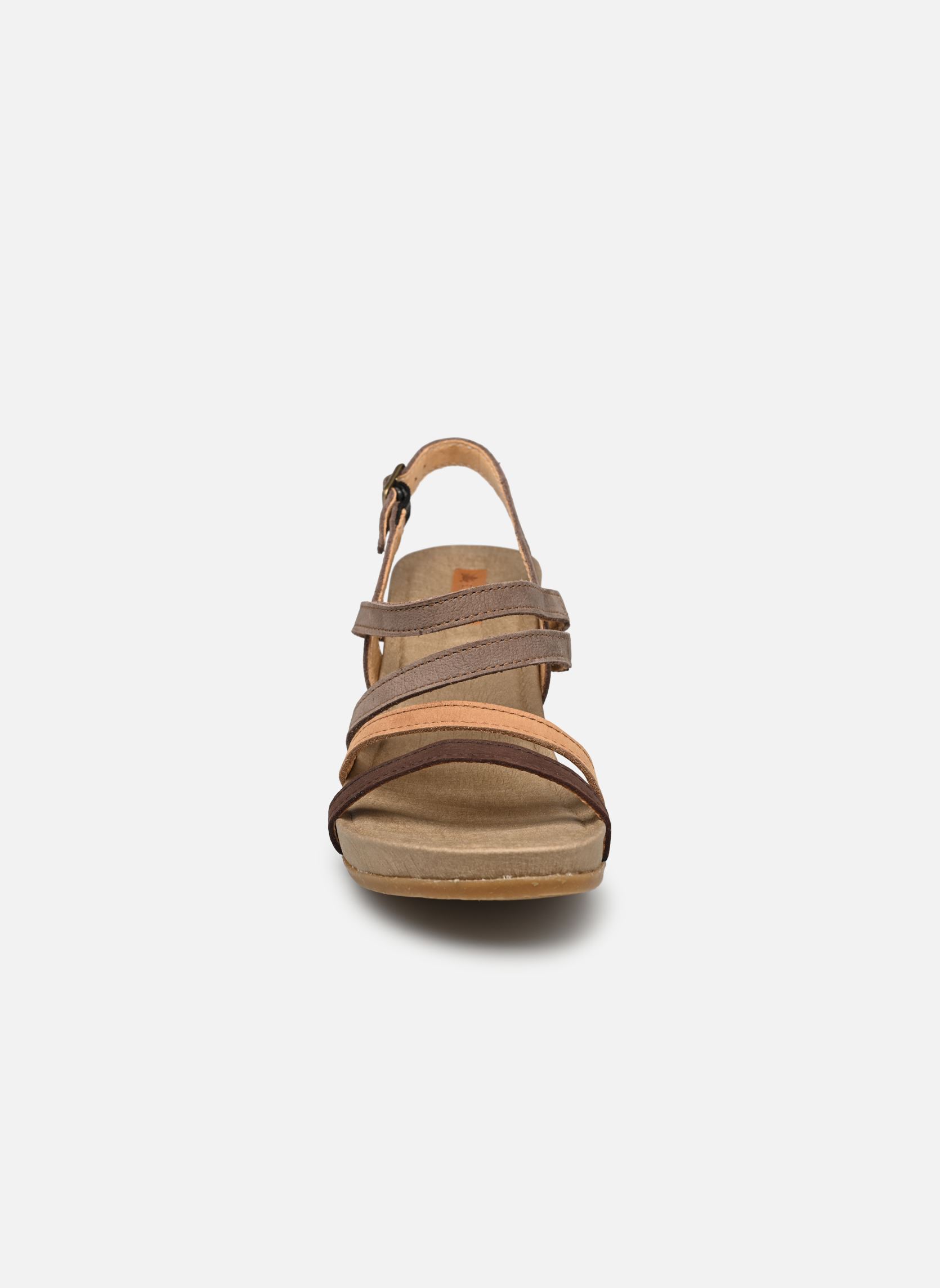 Sandales compensées et plateformes Deba N5565 femme marron El Naturalista Sandales compensées et plateformes Deba N5565 femme marron MULTI PLUME