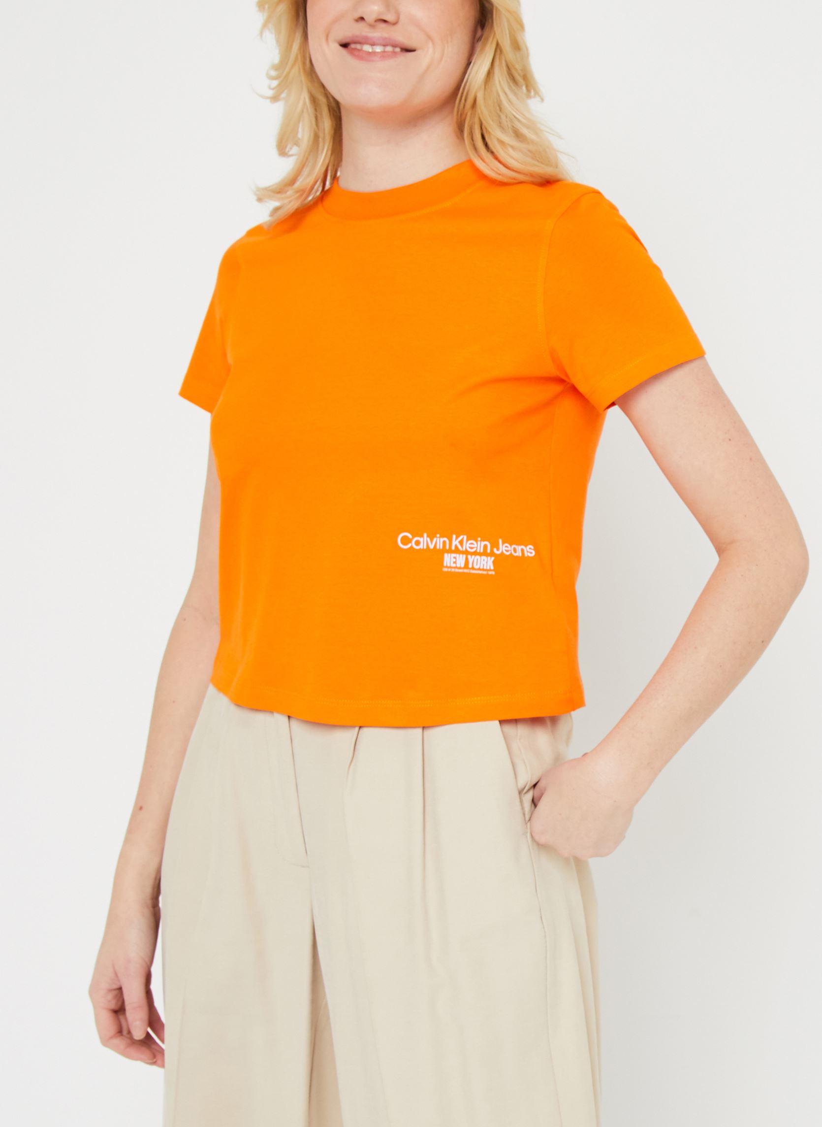 Vêtements Calvin Klein Jeans Ny Logo Baby Tee pour Accessoires - vue 2