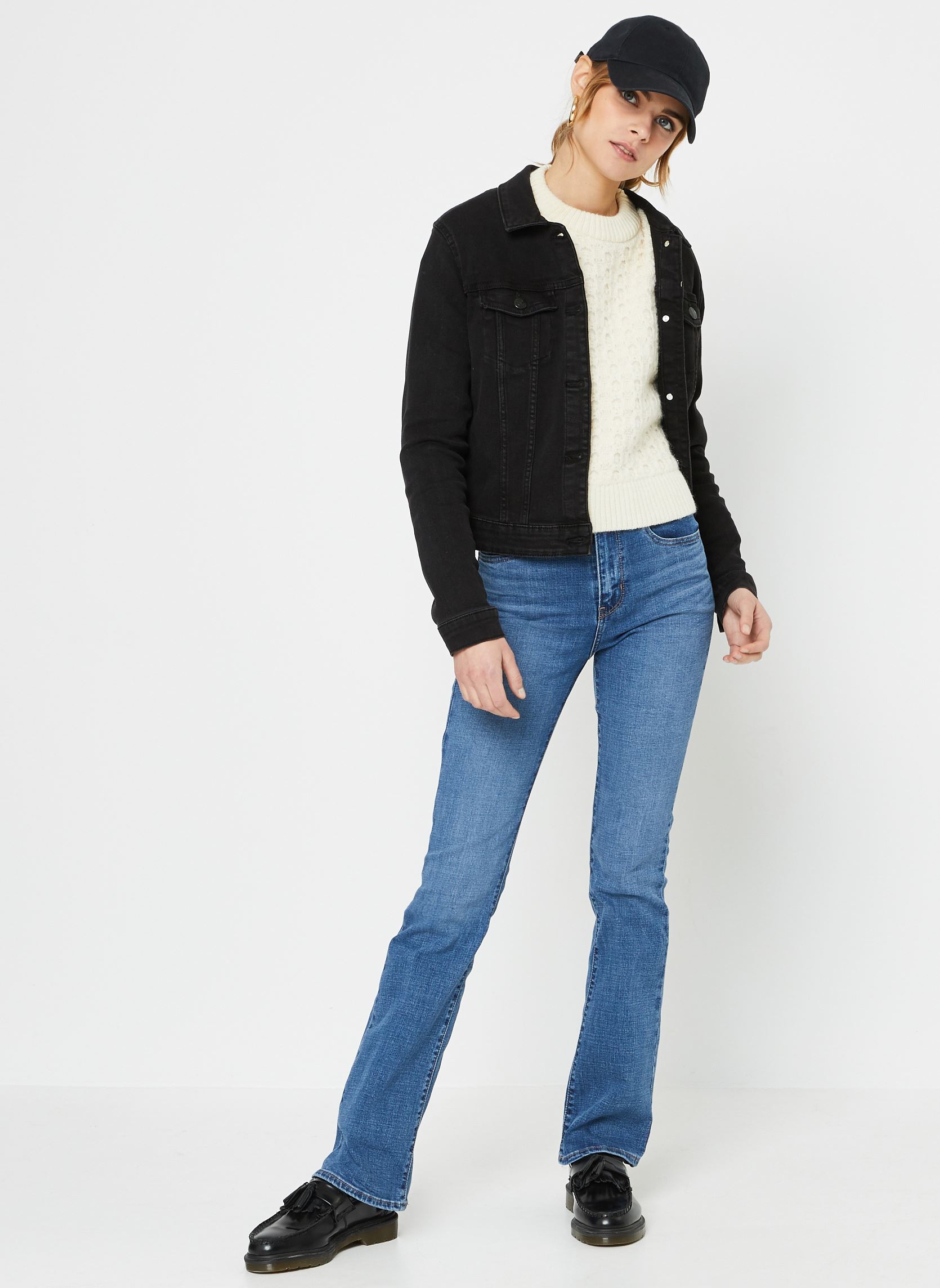 Spijkerjassen Nmdebra L/S Black Denim Jacket Noos dames zwart Noisy May Spijkerjassen Nmdebra L/S Black Denim Jacket Noos dames zwart Black