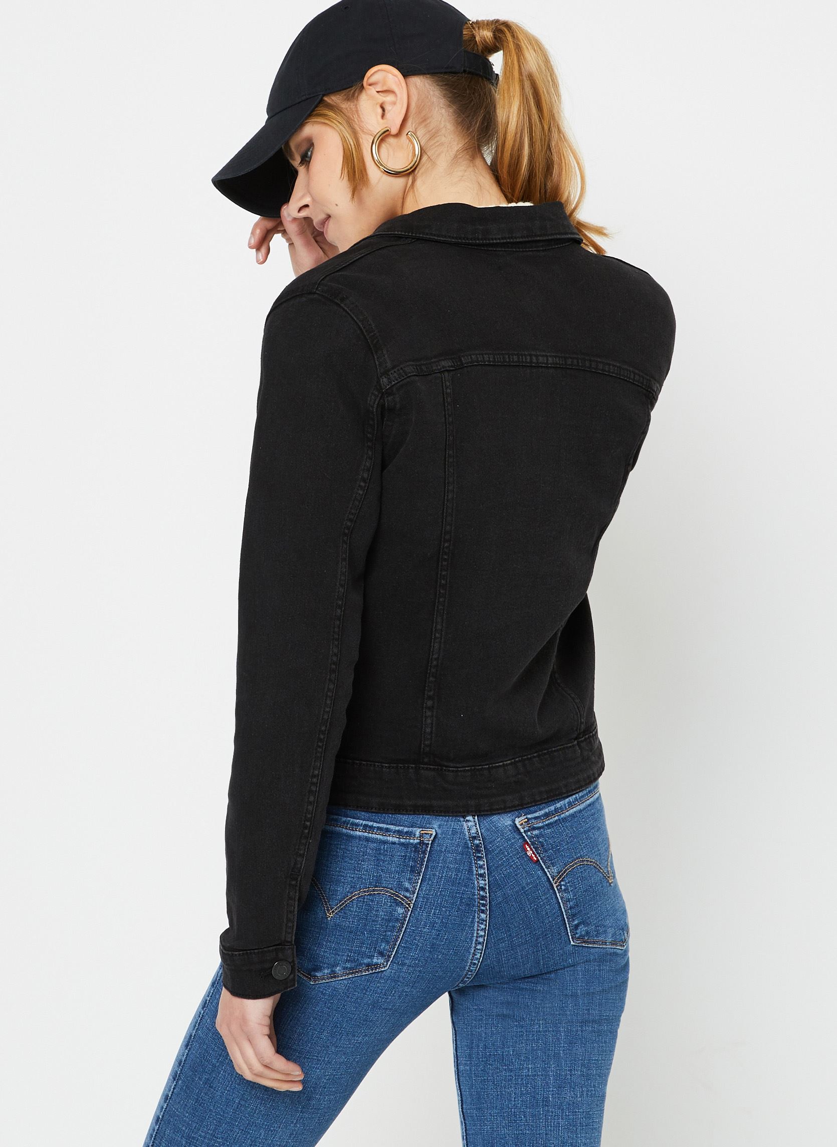 Spijkerjassen Nmdebra L/S Black Denim Jacket Noos dames zwart Noisy May Spijkerjassen Nmdebra L/S Black Denim Jacket Noos dames zwart Black