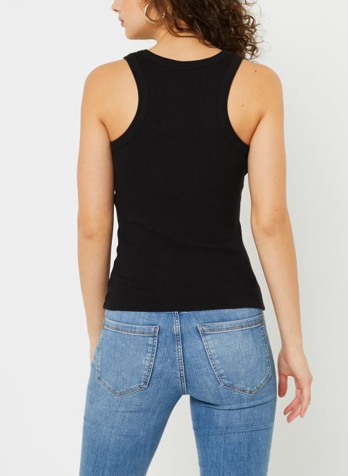 Noisy May Damen Cropped Top – Nmteresa S/L Top Mit Spaghettiträgern, Gerippten Bündchen & Seitenschlitzen
