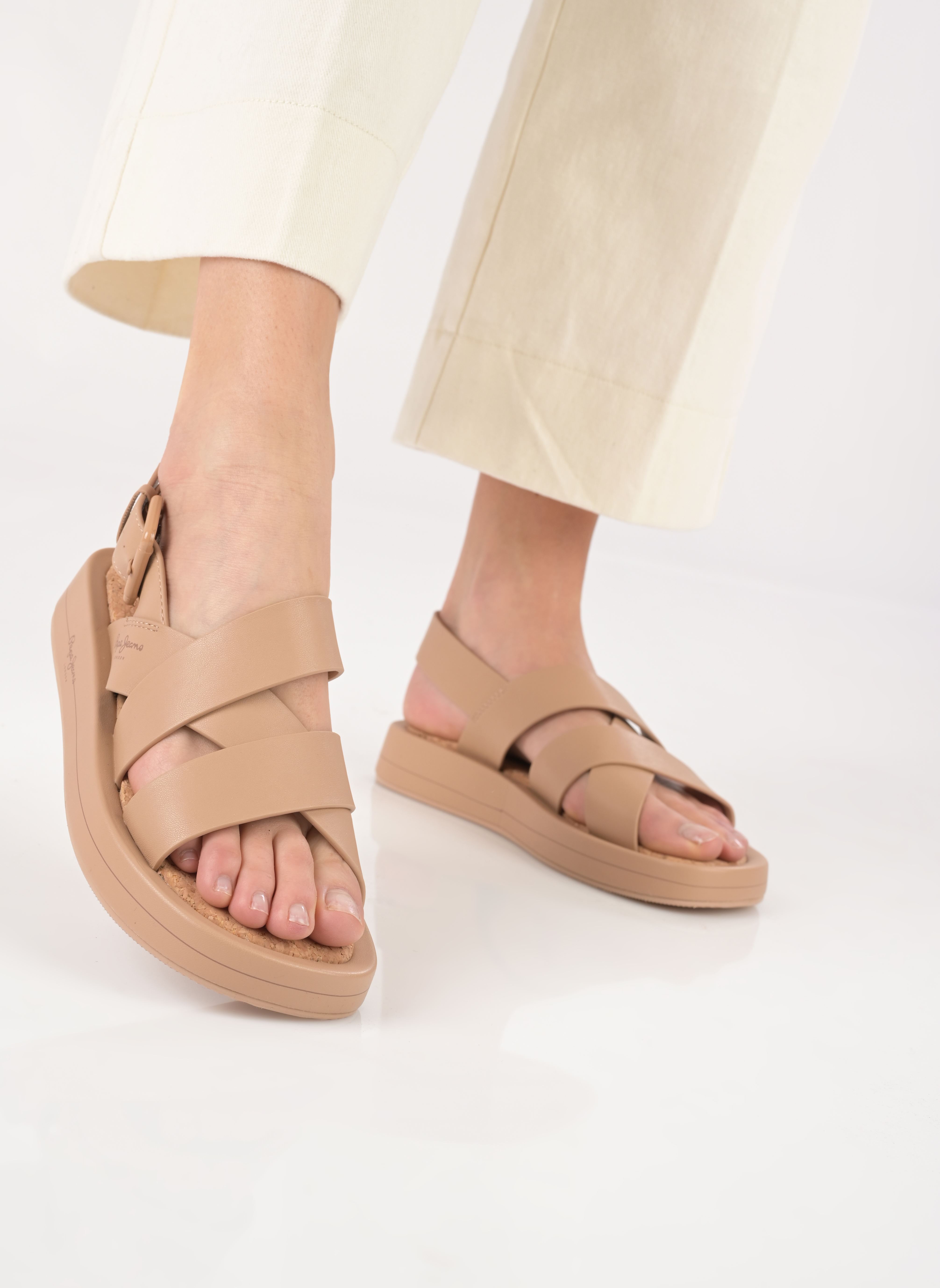 Sandales SUMMER BLOCK femme beige Pepe jeans Sandales SUMMER BLOCK femme beige BARE
