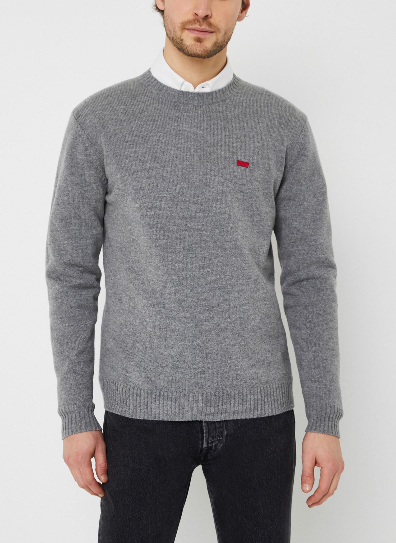 Pulls Original Hm Sweater homme gris Levi's Pulls Original Hm Sweater homme gris Mid Tone Grey Heather