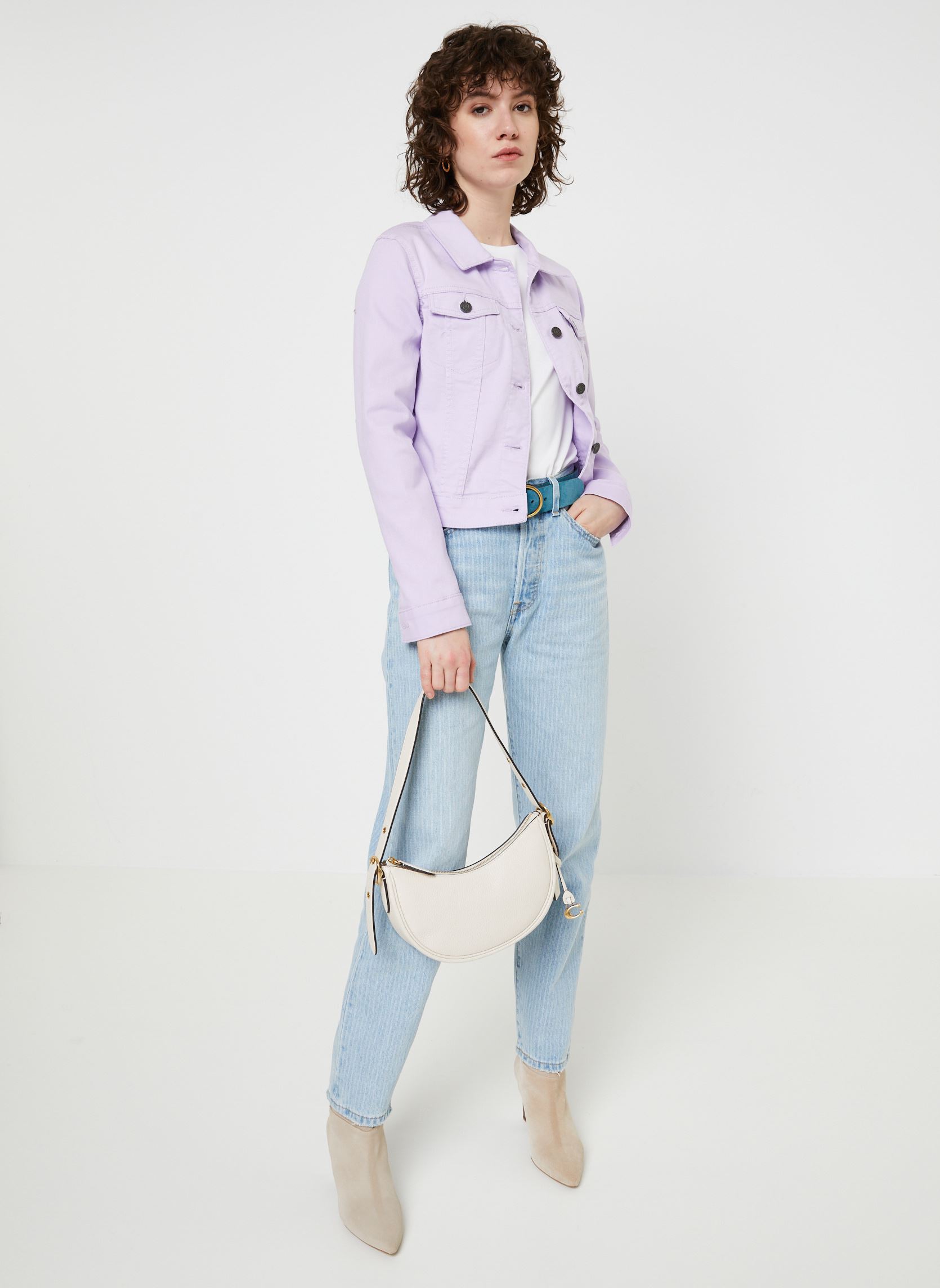 Rechte jeans / Straight Leg Jeans 501® '81 dames blauw Levi's Rechte jeans / Straight Leg Jeans 501® '81 dames blauw Light Indigo Pattern