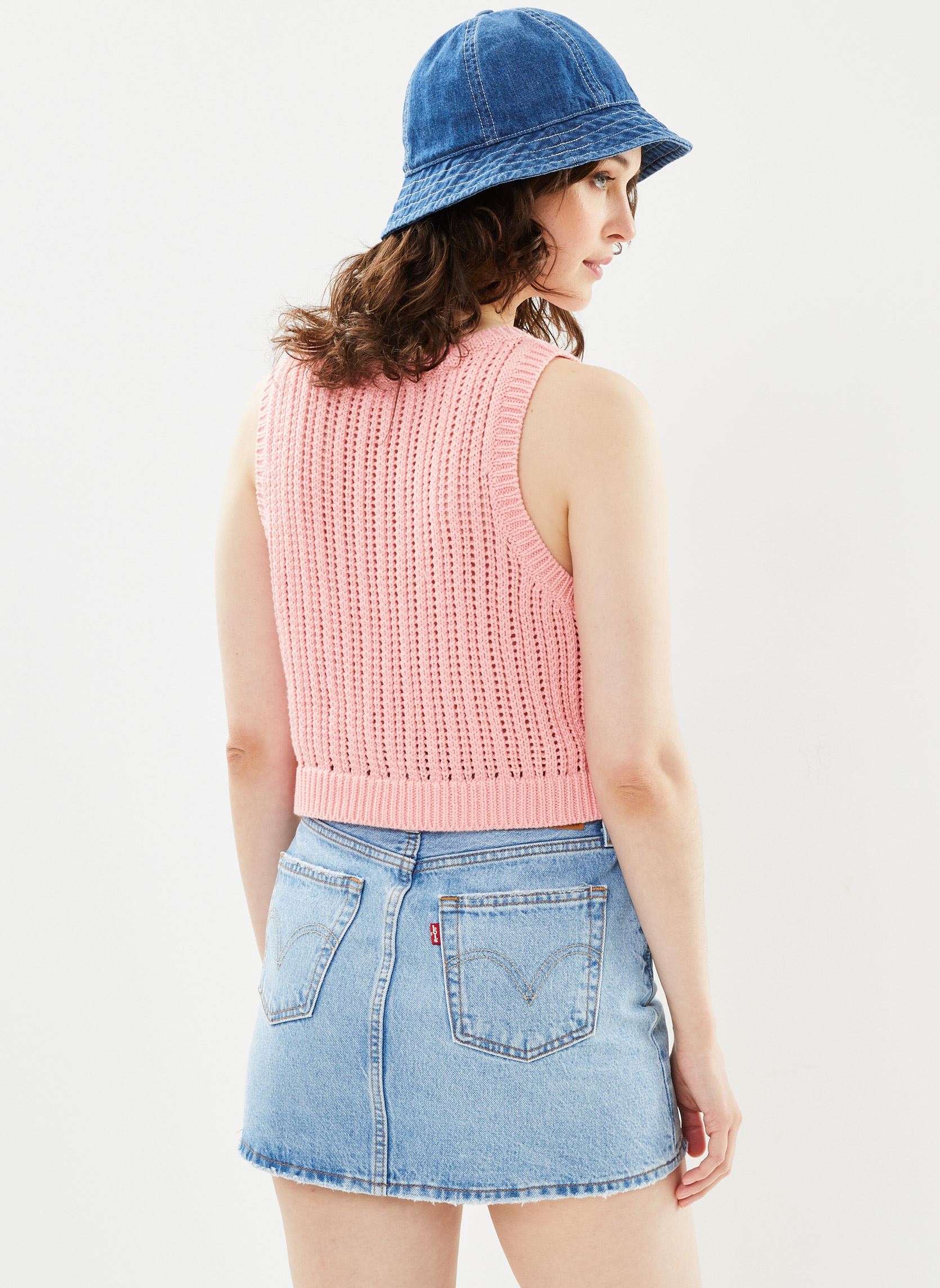 Jupes courtes Icon Skirt femme bleu Levi's Jupes courtes Icon Skirt femme bleu FRONT AND CENTER
