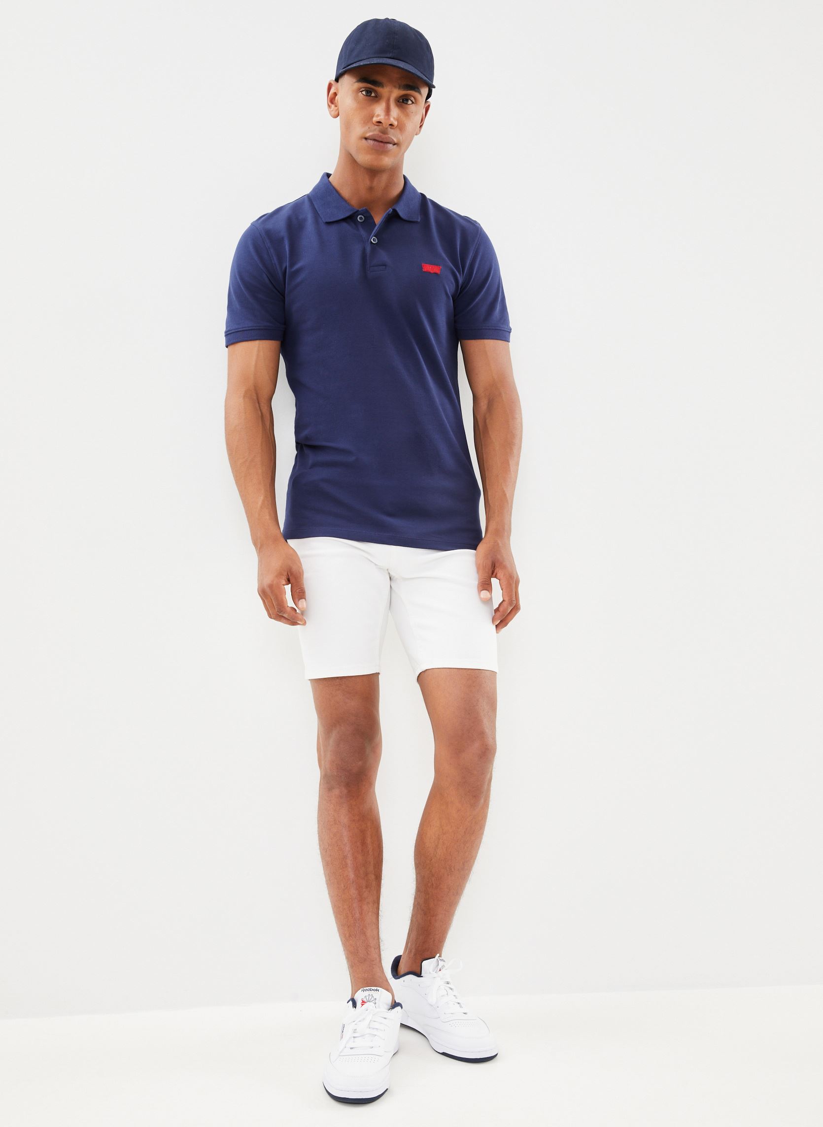 Polos Slim Housemark Polo homme bleu Levi's Polos Slim Housemark Polo homme bleu Naval Academy Garmen