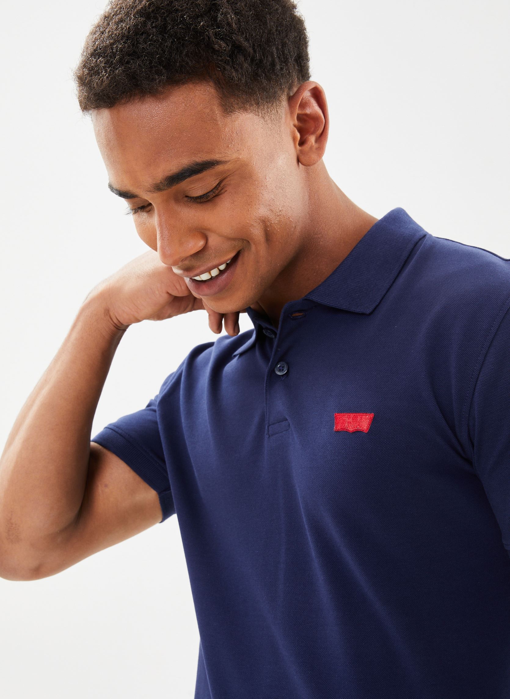 Polos Slim Housemark Polo homme bleu Levi's Polos Slim Housemark Polo homme bleu Naval Academy Garmen