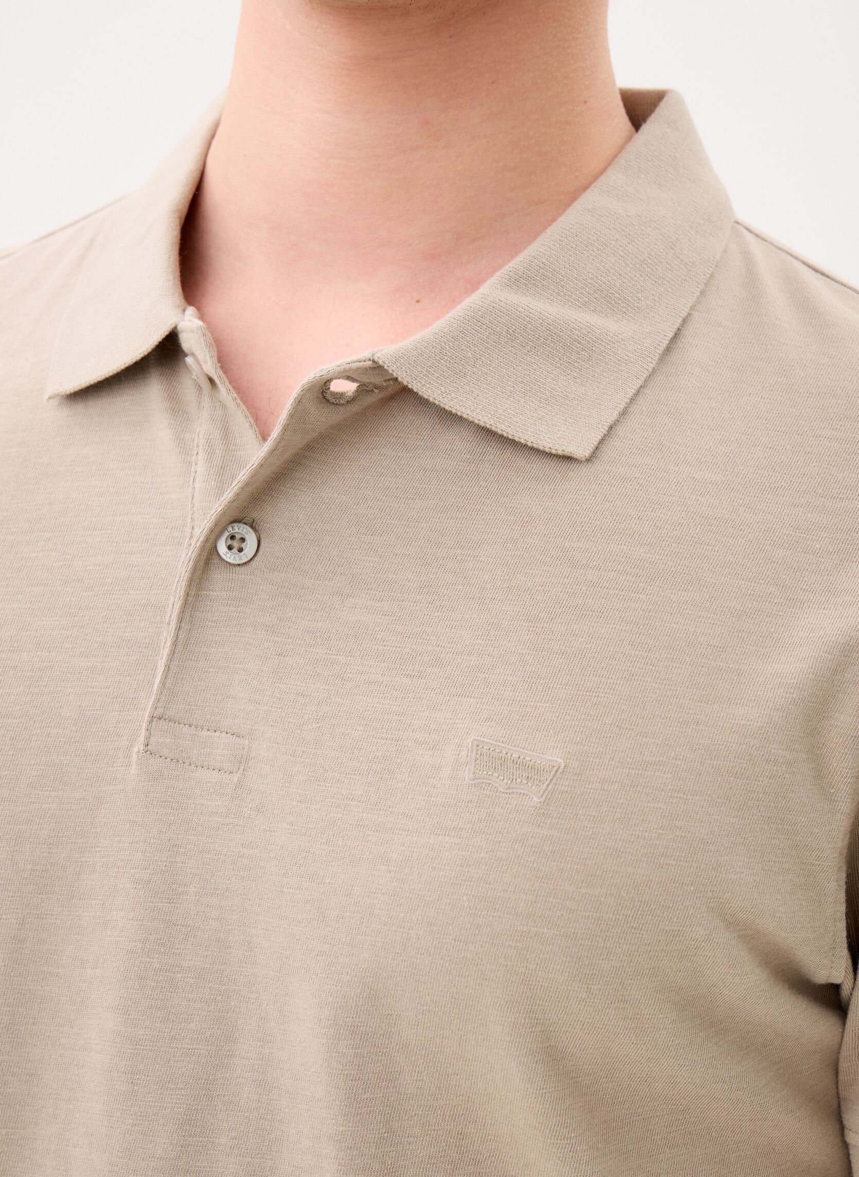 Polos Slim Housemark Polo homme beige Levi's Polos Slim Housemark Polo homme beige Vintage Khaki