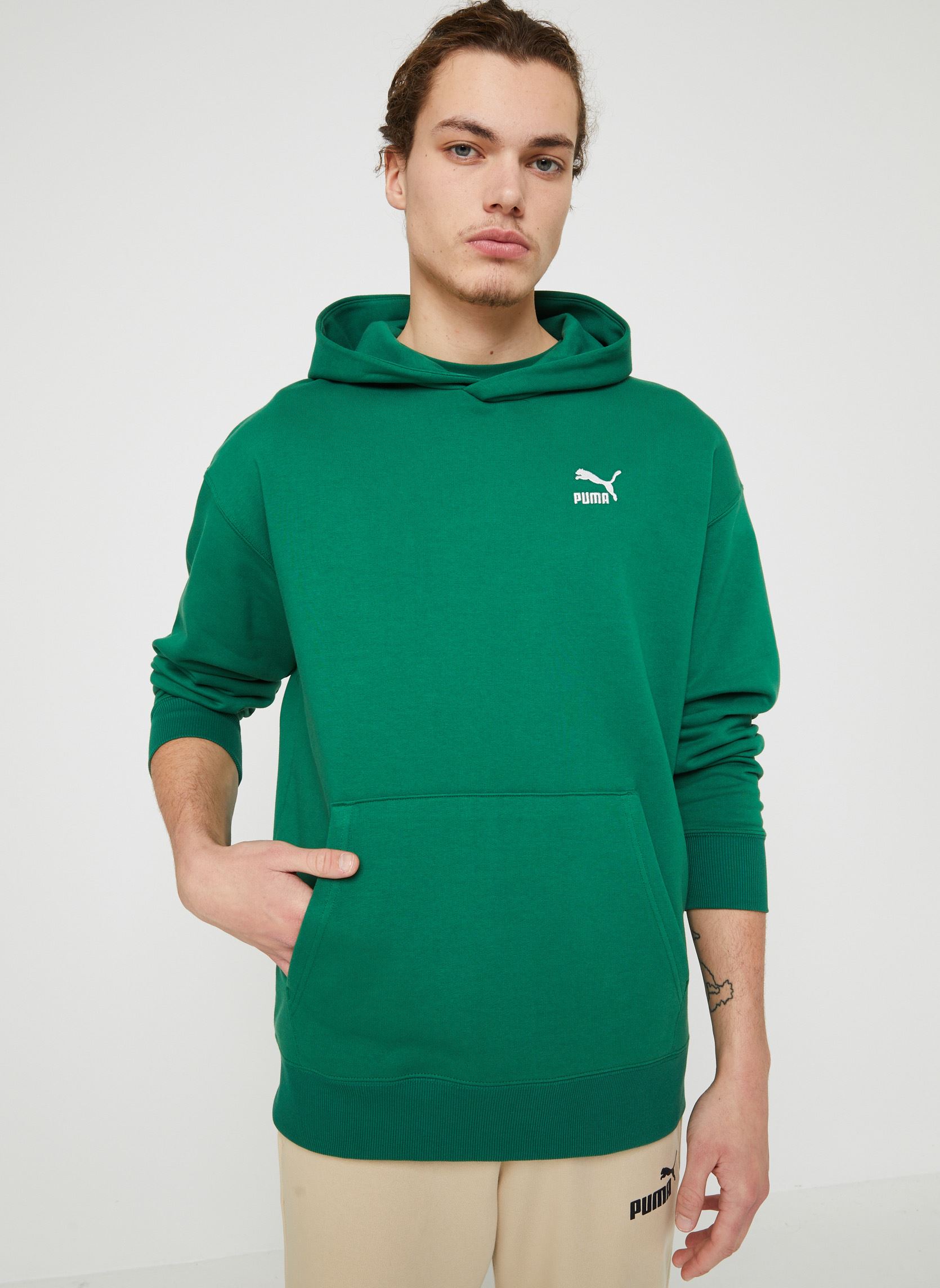 Sweat shirt Puma Classics Relaxed Hoodie EU - vue 2