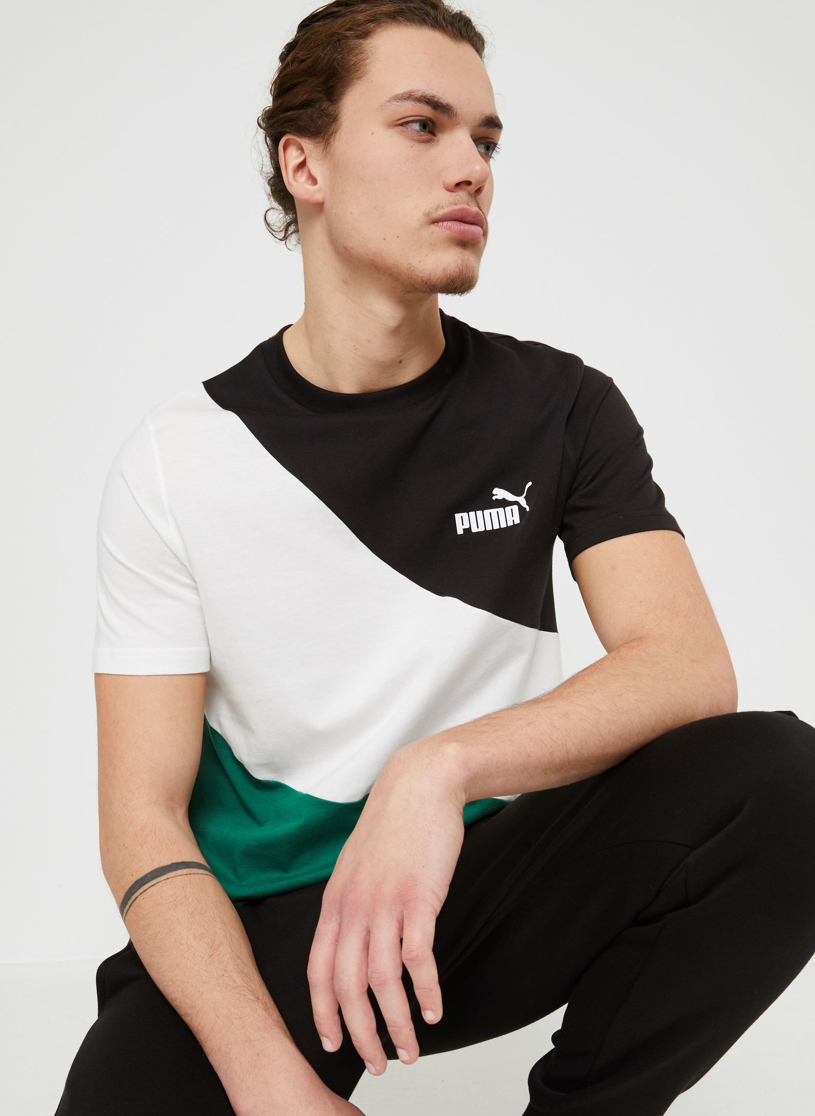 T shirt Puma T SHIRT POWER CAT TEE EU - vue 4