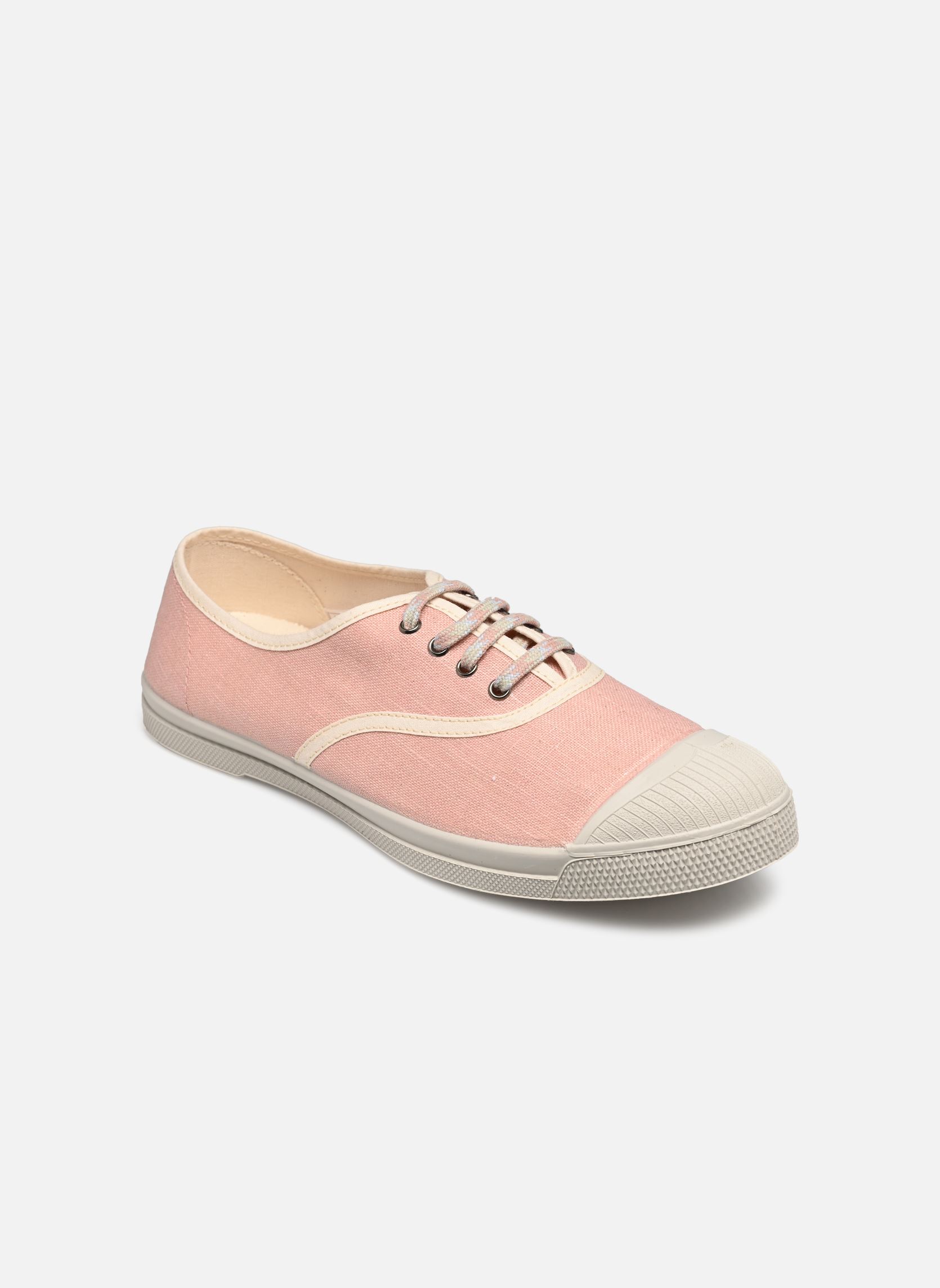 Baskets toile Tennis Linen Shiny W femme beige Bensimon Baskets toile Tennis Linen Shiny W femme beige MAKE UP