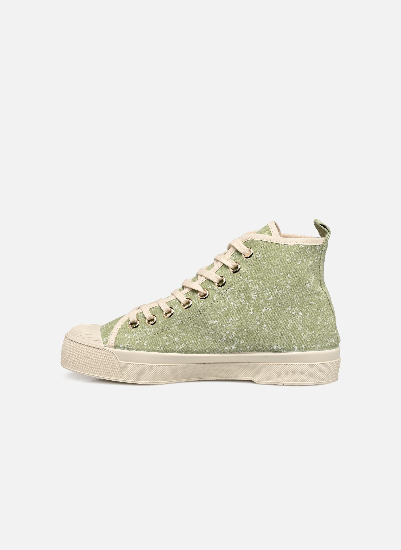 Baskets toile Stella Coton Vierge W femme vert Bensimon Baskets toile Stella Coton Vierge W femme vert ARGILE