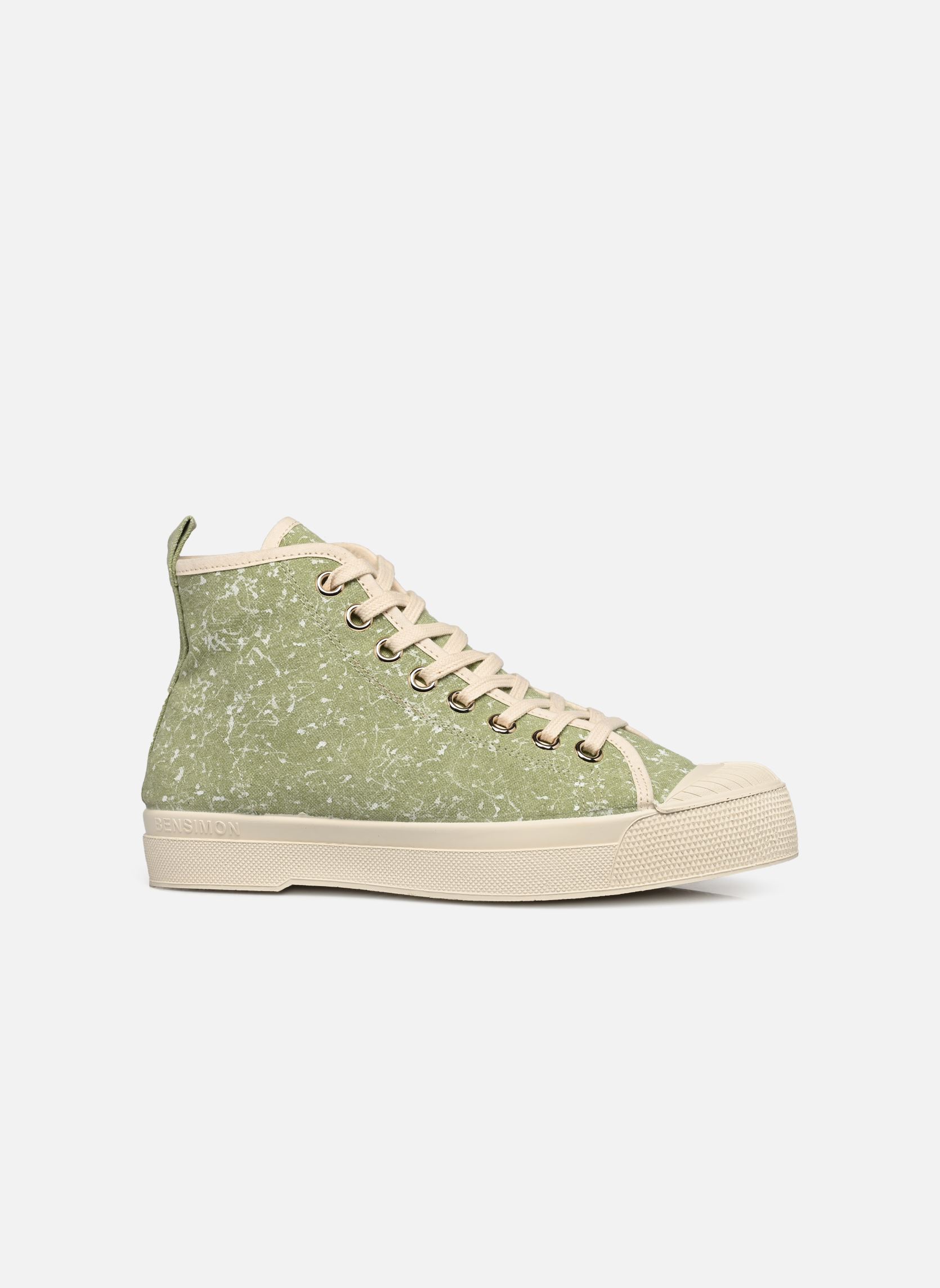 Baskets toile Stella Coton Vierge W femme vert Bensimon Baskets toile Stella Coton Vierge W femme vert ARGILE