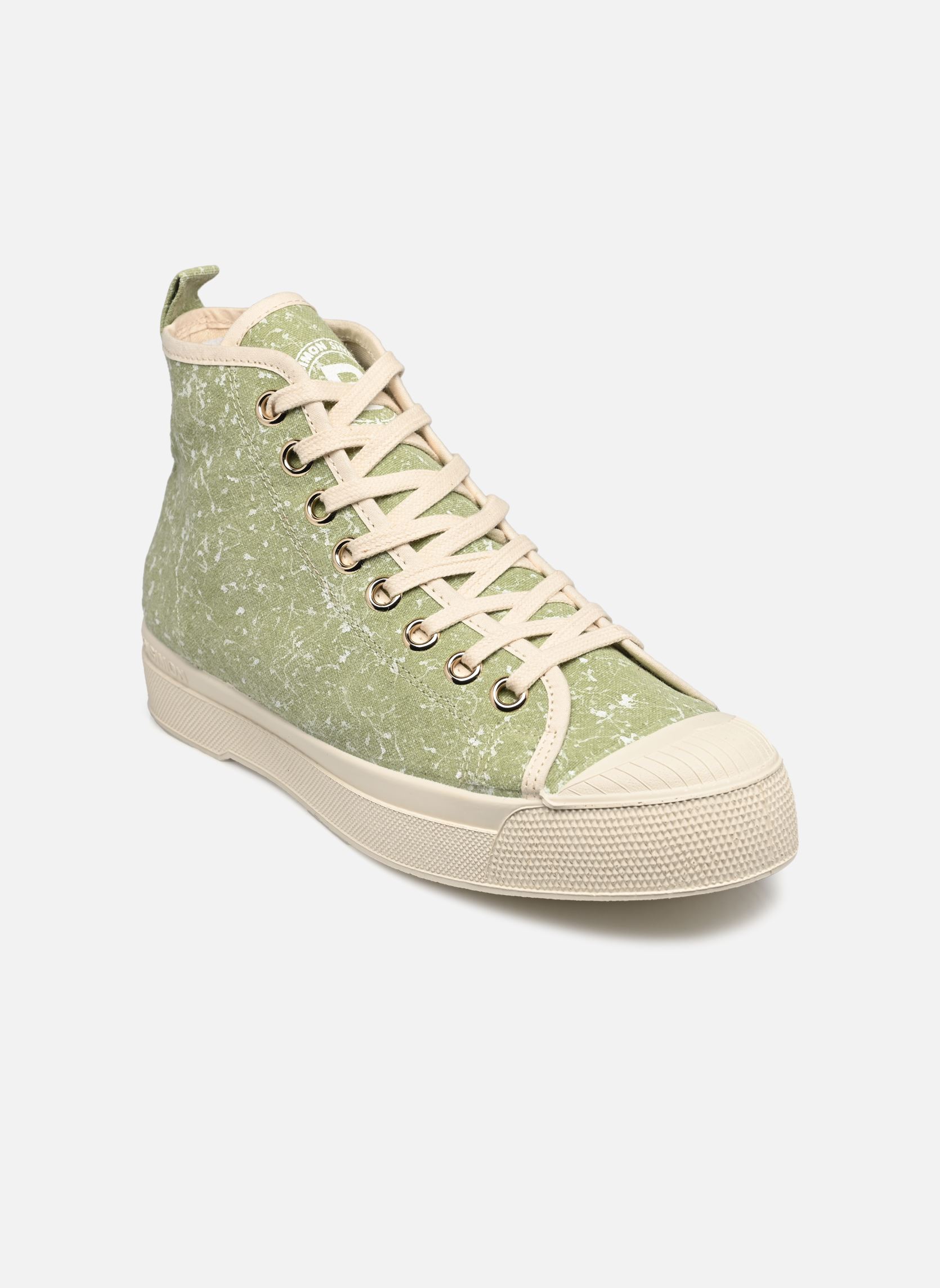 Baskets toile Stella Coton Vierge W femme vert Bensimon Baskets toile Stella Coton Vierge W femme vert ARGILE