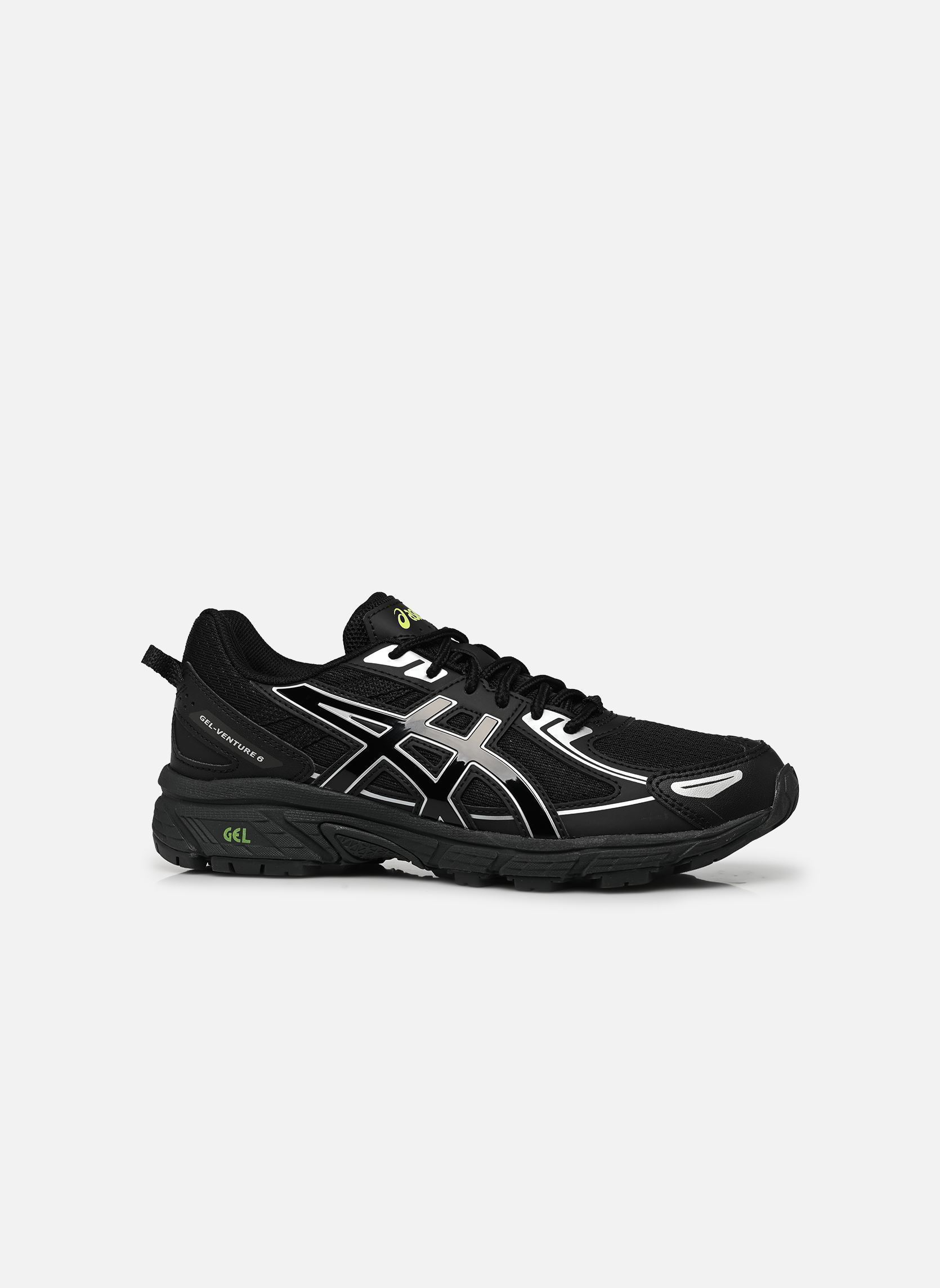 Niedrige Sneaker Gel-Venture 6 Gs schwarz Asics Niedrige Sneaker Gel-Venture 6 Gs schwarz BLACK/LIME ZEST