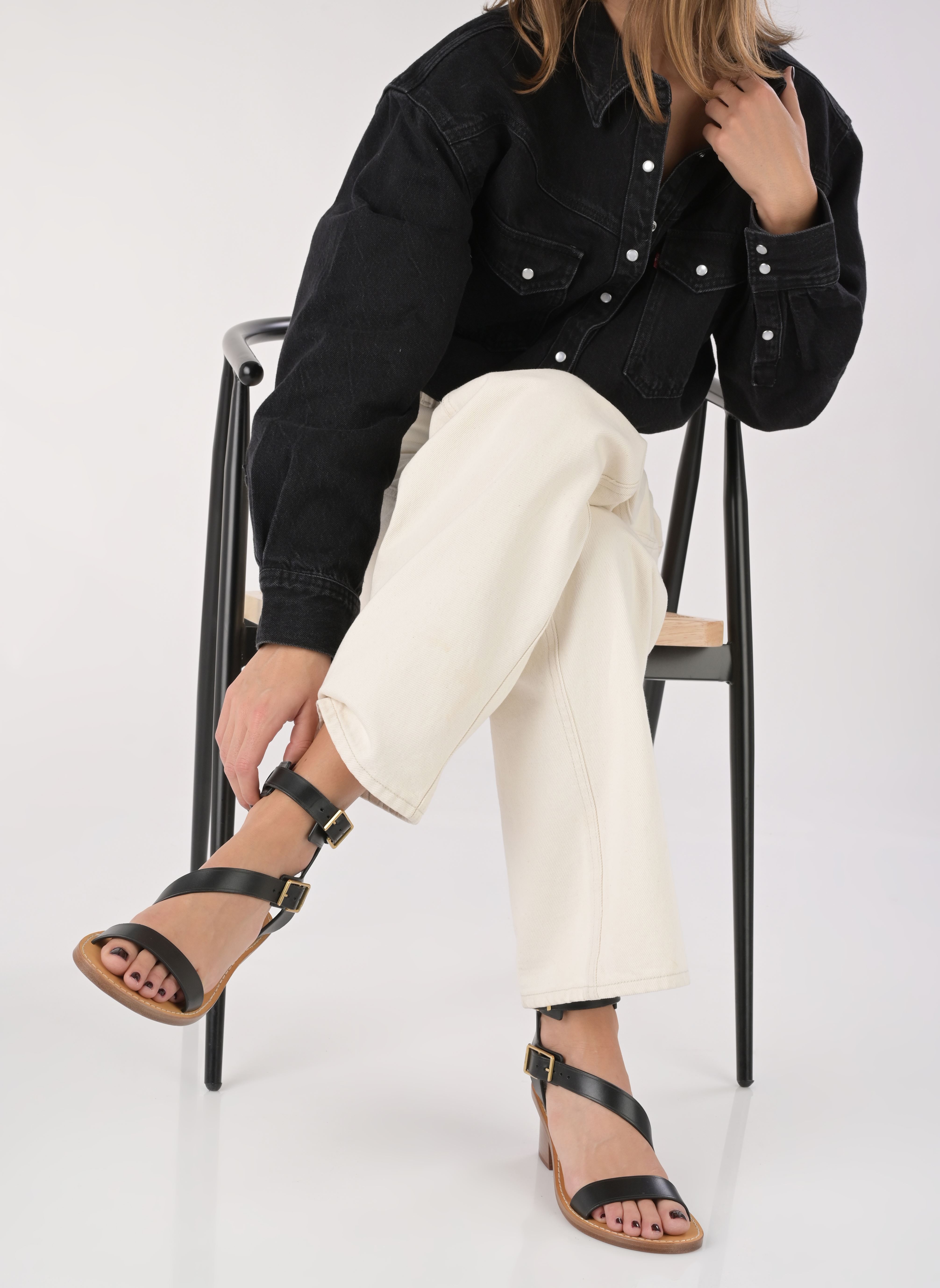 Sandales Cecilia Caprese Sandal Leather femme noir Zadig & Voltaire Sandales Cecilia Caprese Sandal Leather femme noir Noir